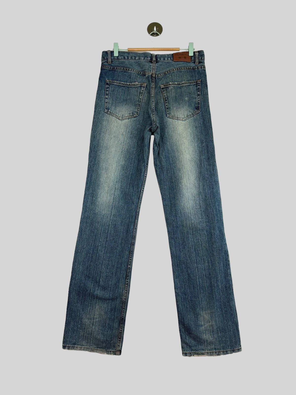 If Six Was Nine × Japanese Brand × Vintage NYLAUS JEAN TARTAN PLAID JUNYA WATANABE DISTRESSED DENIM Size US 32 / EU 48 - 2 Thumbnail