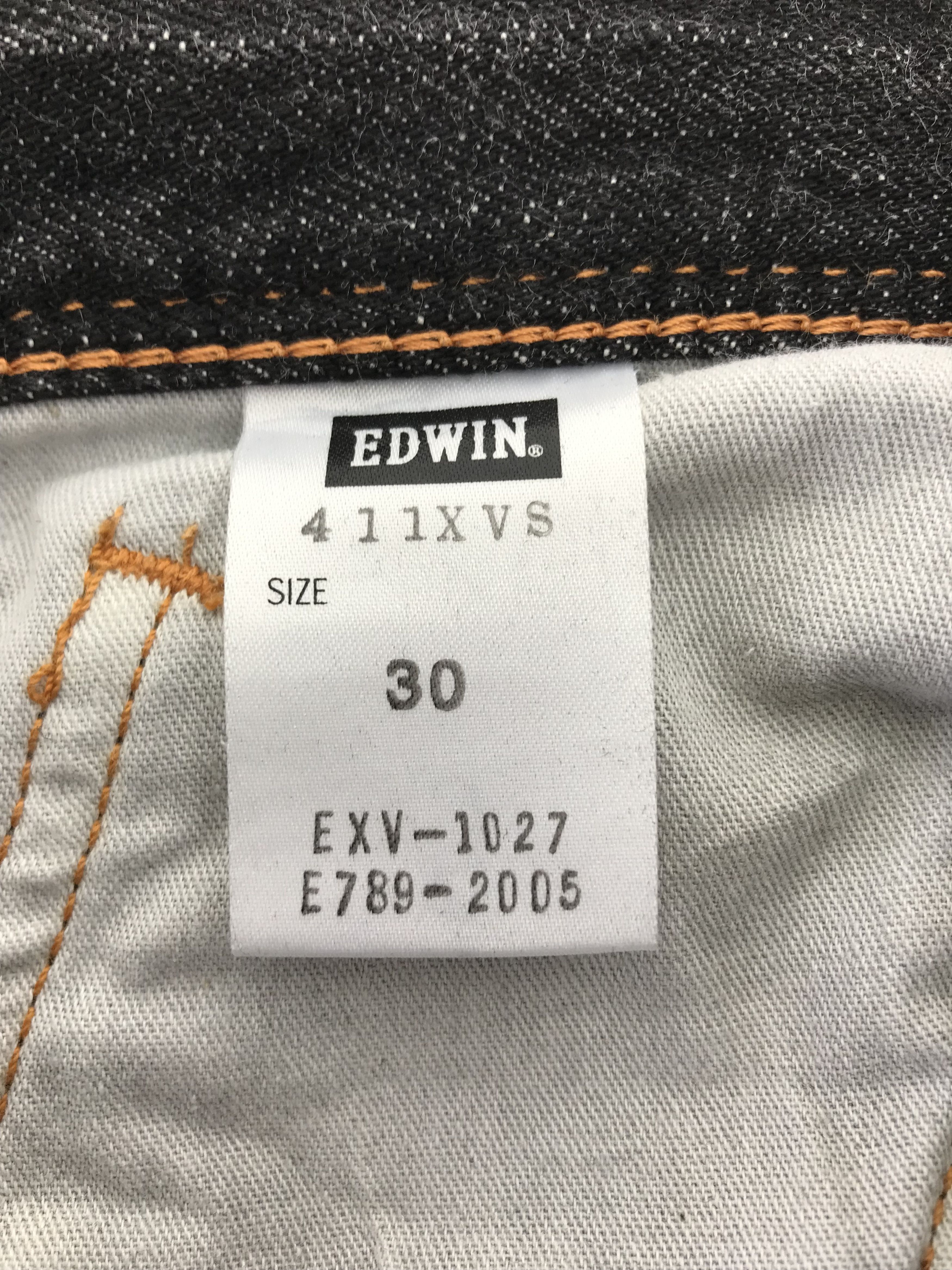 Edwin Vintage Edwin XV Buckle Back Faded Black Flare Jeans Size US 31 - 10 Thumbnail
