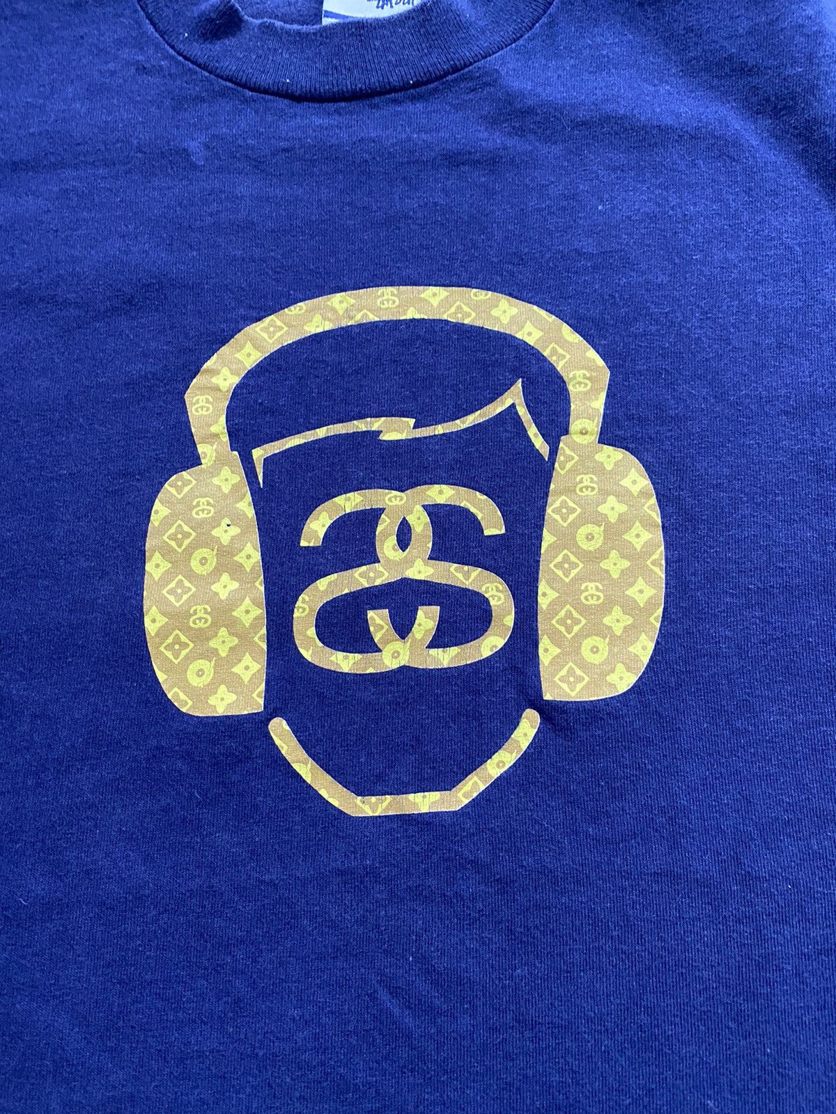 Stussy × Vintage Vintage 90s Stussy headphone Louis Vuitton monogram style Size US M / EU 48-50 / 2 - 3 Thumbnail