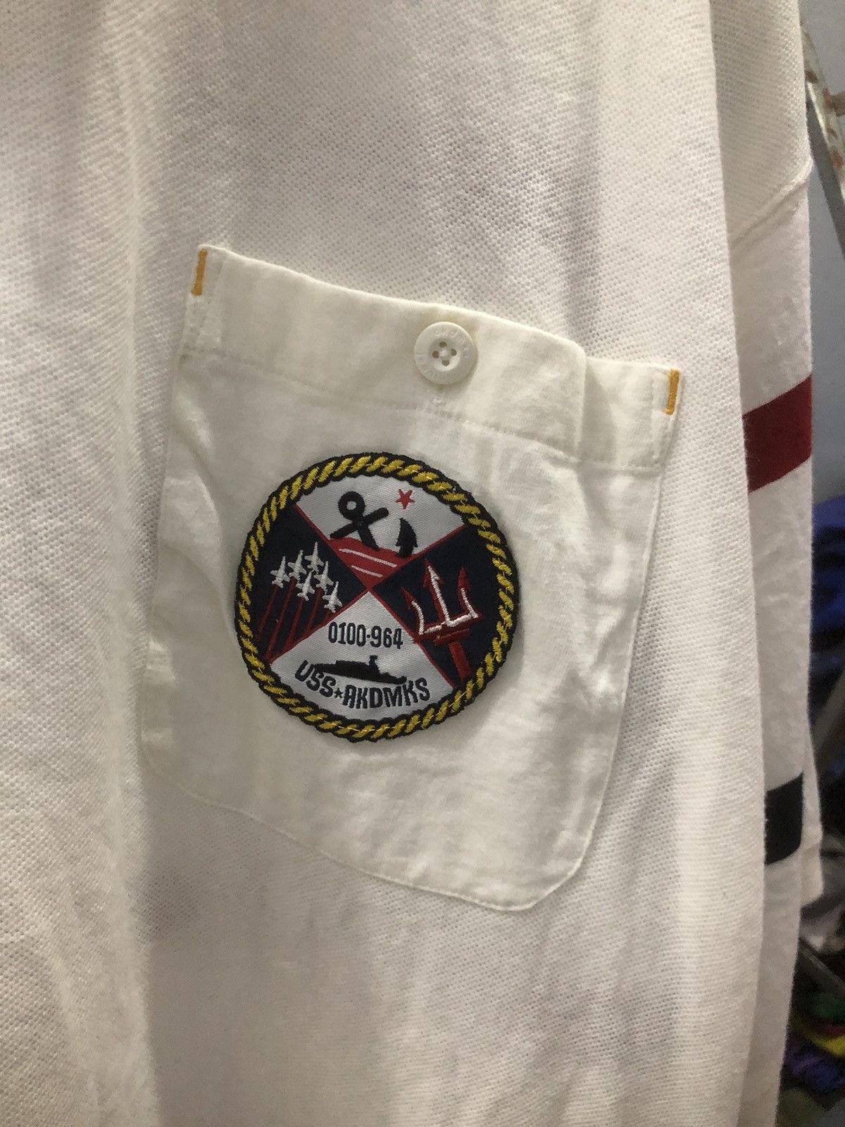 Akademiks Vintage Akademiks Naval Rugby Polo (USS 0100-964) Size US XL / EU 56 / 4 - 4 Thumbnail