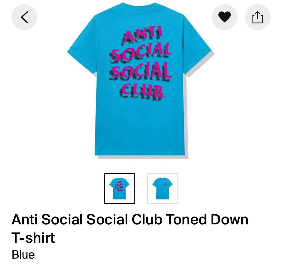 Anti Social Social Club New Anti Social Toned Down tee Size US S / EU 44-46 / 1 - 1 Thumbnail