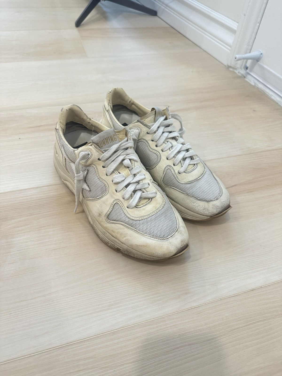 Golden Goose Golden Goose Women's Running Sole mesh and white nappa 6.5 Size US 7 / IT 37 - 4 Thumbnail