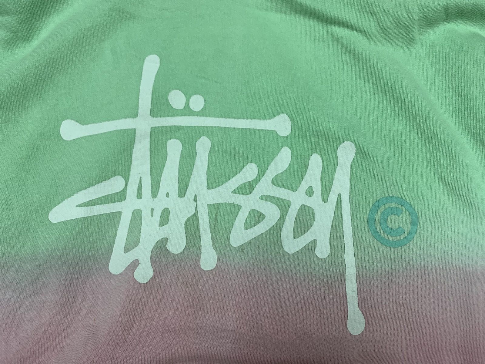 Stussy Stussy Distressed Stock Tie Die Lilac Baggy Hoodie Size US XXL / EU 58 / 5 - 16 Thumbnail