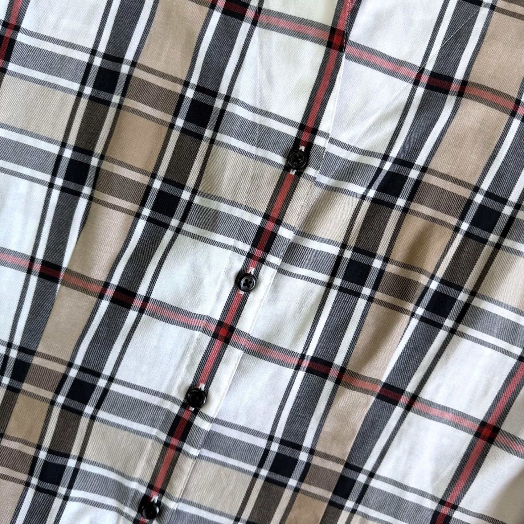 Orvis Orvis Button-Up Womens 12 Beige Plaid Long Sleeve Collared Basic Shirt - Gently Used Size XL / US 12-14 / IT 48-50 - 2 Thumbnail