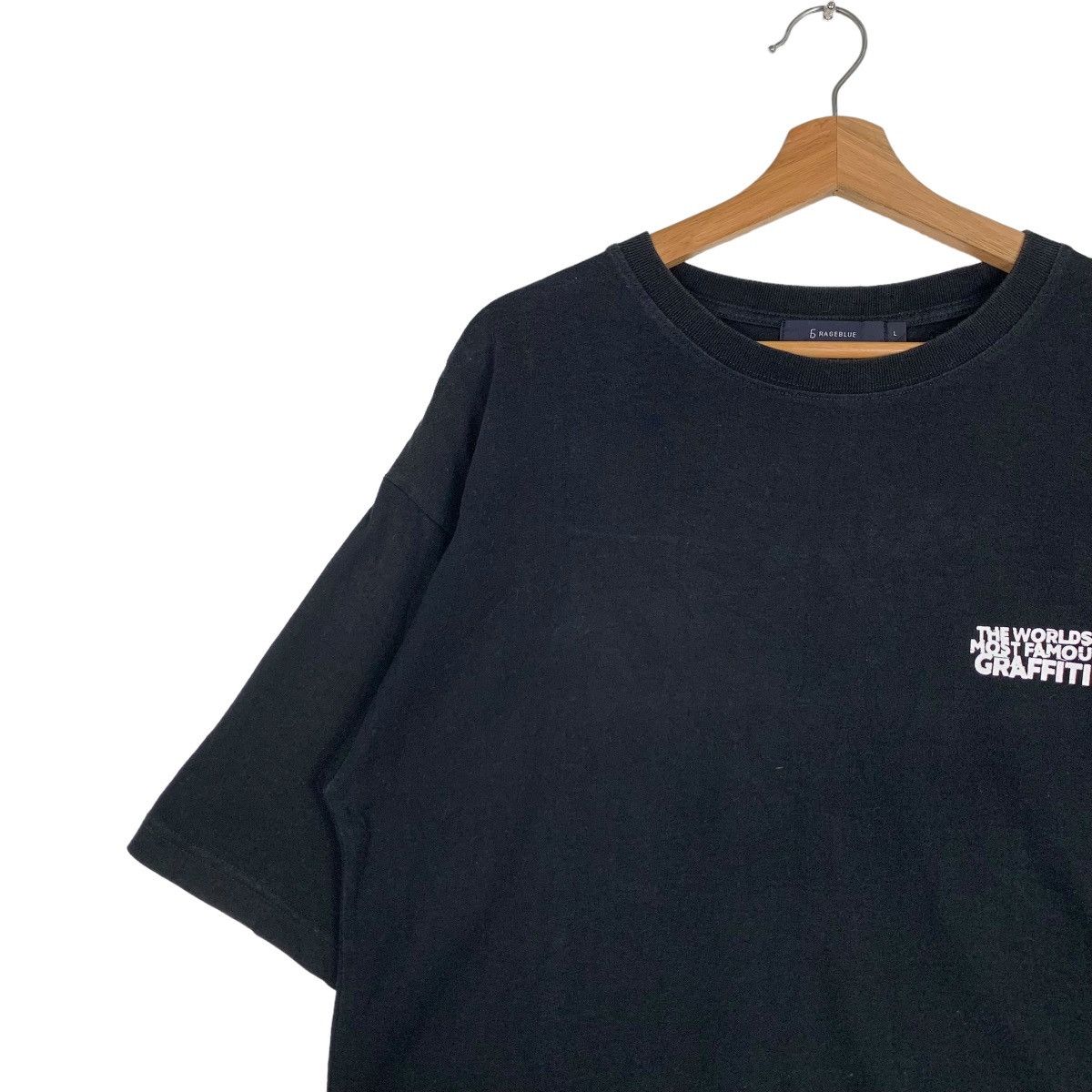 Japanese Brand RAGEBLUE Brandalised World Famous Grafitti Tees #0229-C11 Size US L / EU 52-54 / 3 - 9 Thumbnail
