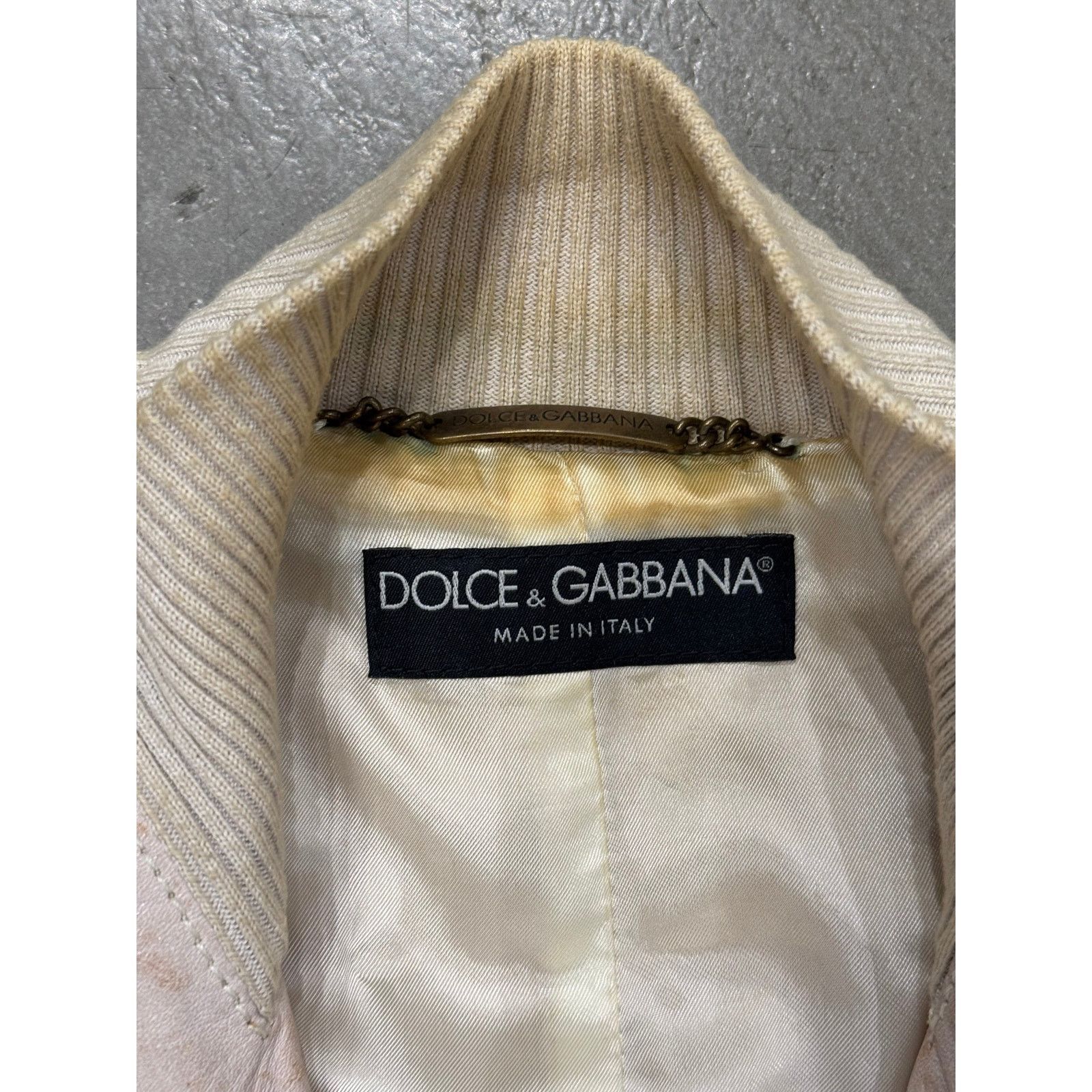 Dolce & Gabbana S/S 2003 Dolce & Gabbana multi zipper rust stained jacket Size US M / EU 48-50 / 2 - 6 Thumbnail