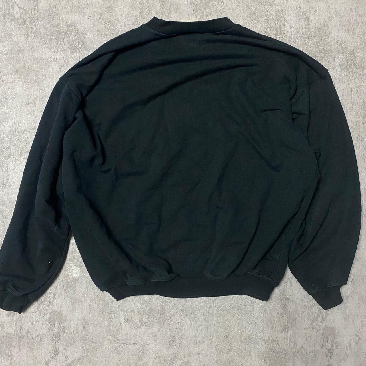 Other Black embroidered sweatshirt with a bold design streetwear Size US XL / EU 56 / 4 - 4 Thumbnail