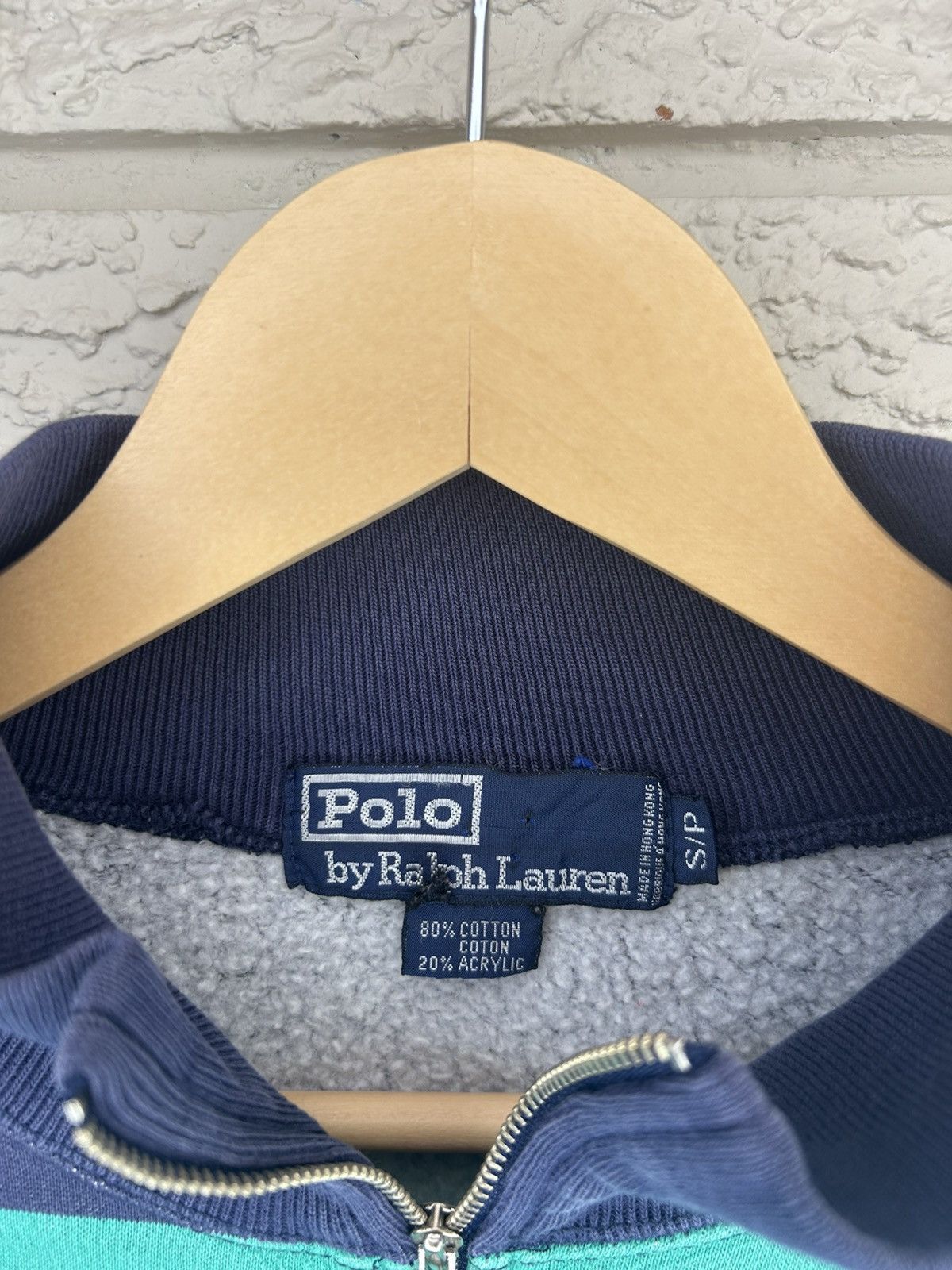Polo Ralph Lauren Vintage 90s Polo Ralph Lauren Striped Quarter Zip Sweater Size US S / EU 44-46 / 1 - 7 Thumbnail
