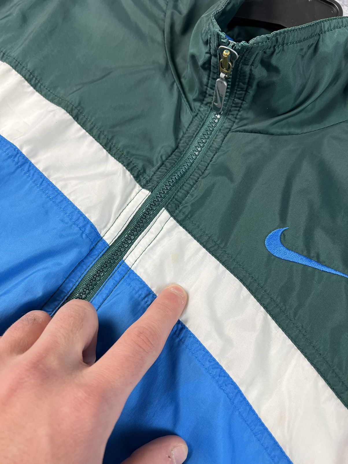 Nike × Vintage Vintage Nike big swoosh logo full zip Size US M / EU 48-50 / 2 - 6 Thumbnail