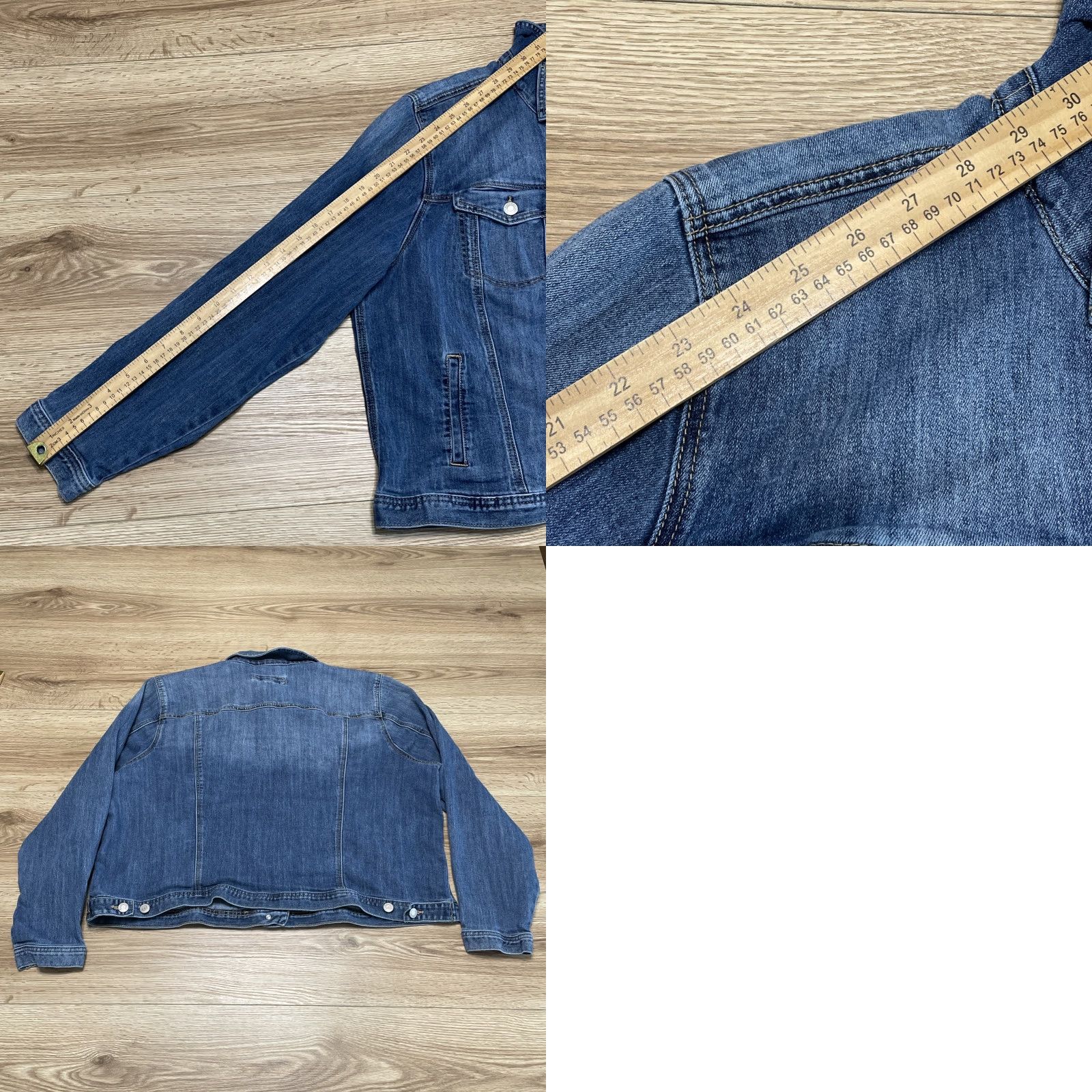 Vintage MAURICES Women's Denim Jacket Size 3 Blue Cotton Blend Regular Size XS / US 0-2 / IT 36-38 - 8 Thumbnail