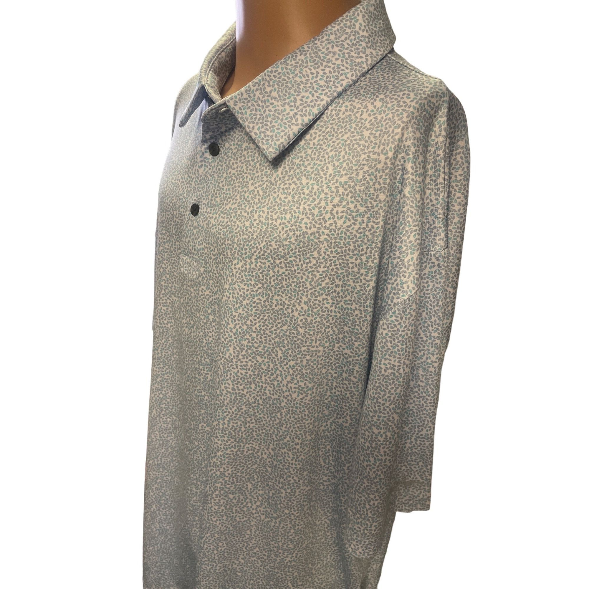 Other Ben Hogan Men's Blue Tiny leaf design Golf/Polo Shirt Sleeve Size US XXL / EU 58 / 5 - 2 Thumbnail
