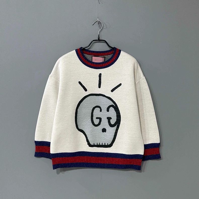 Gucci Space cotton skull round-neck sweatshirt 2506-Nextarr