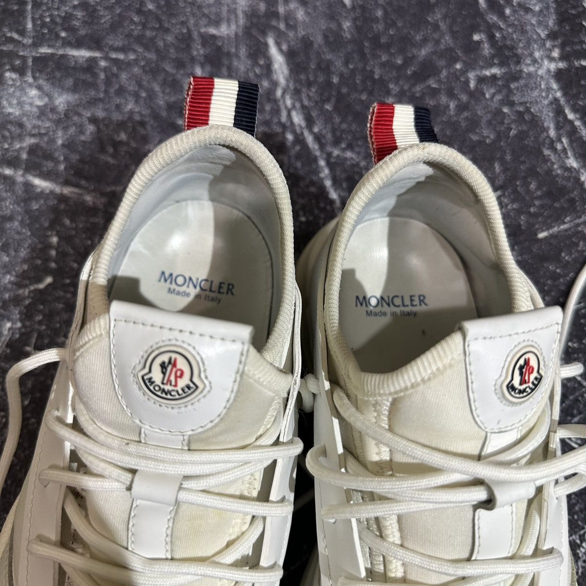 Moncler MONCLER MEN’S White Leather Sneakers Size 43 Size US 10 / EU 43 - 15 Thumbnail