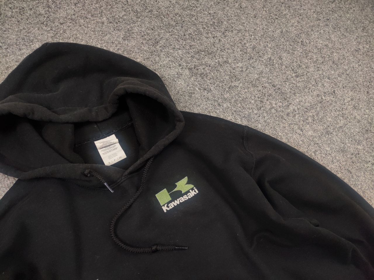 Vintage Kawasaki Fox Racing nobody's Logo Black Faded Hoodie Vintage Size US S / EU 44-46 / 1 - 4 Thumbnail