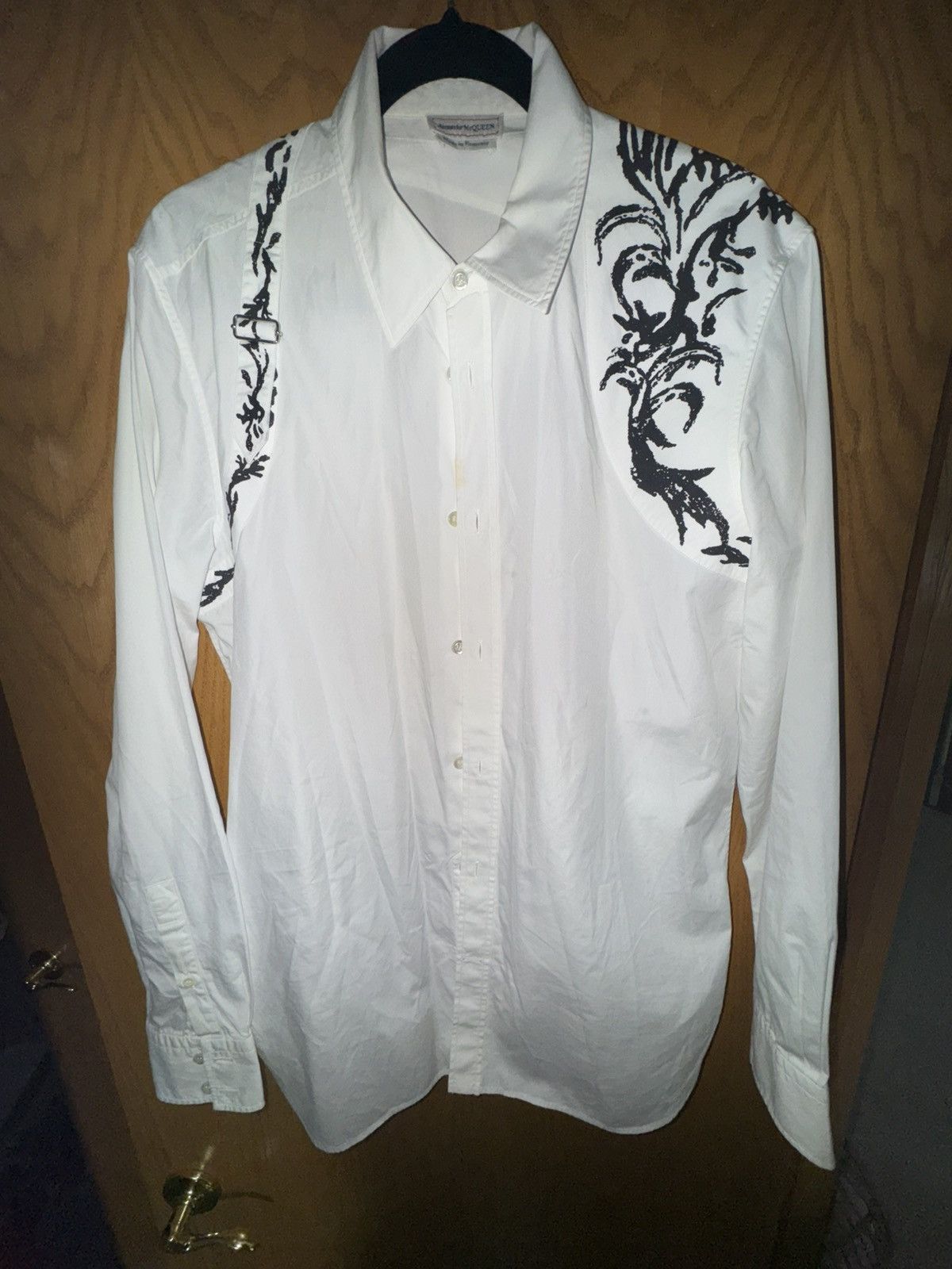 Alexander McQueen Alexander McQueen printed harness button down shirt Size US L / EU 52-54 / 3 - 1 Thumbnail