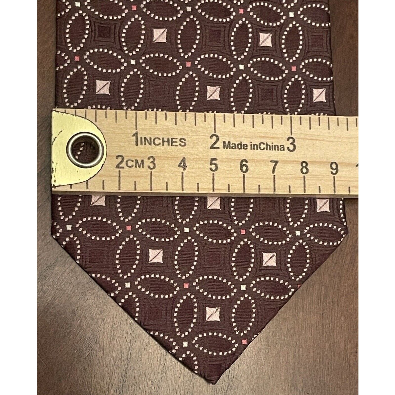 Burma Bibas Burma Bibas Brown Pink 100% Silk Made In China Size ONE SIZE - 4 Thumbnail