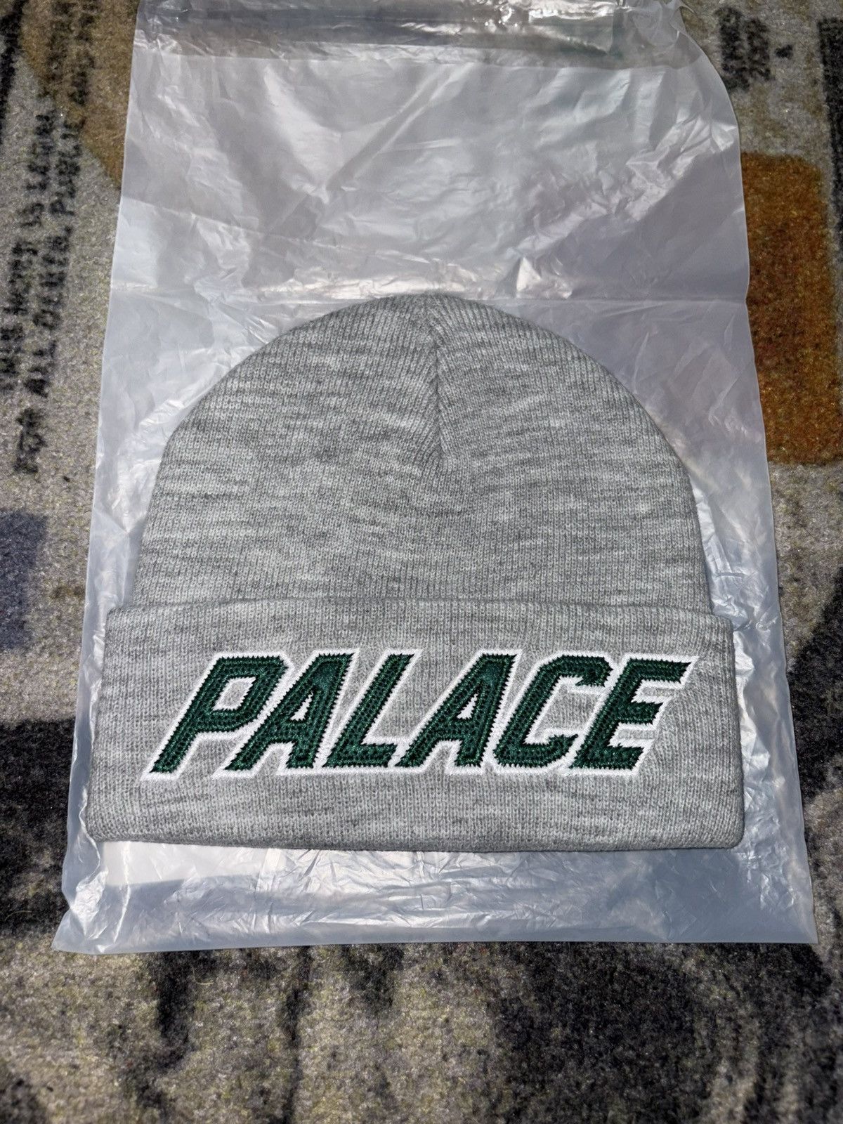 Palace Palace Athlique Team Beanie Grey Size ONE SIZE - 1 Thumbnail