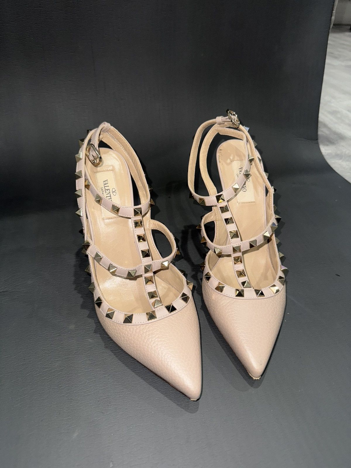 Valentino Valentino RockStud Ankle strap Pump Size US 9 / IT 39 - 4 Thumbnail