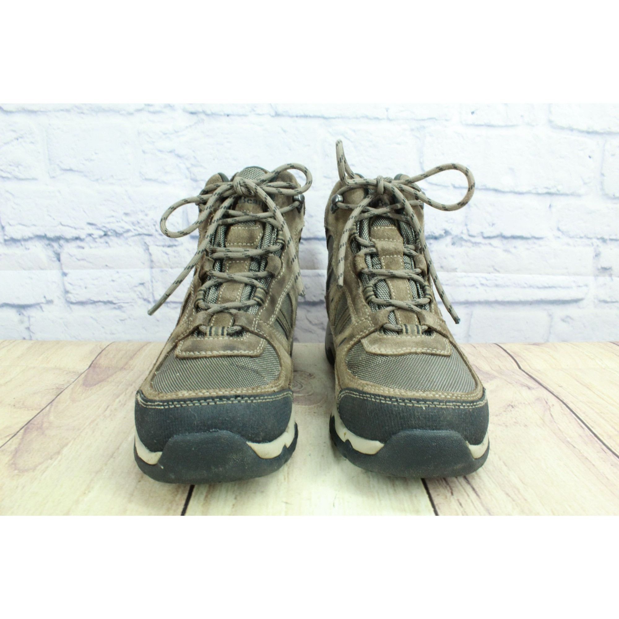 L.L. Bean LL Bean Model 4 Brown Suede Waterproof Hiking Boots Size US 7 / EU 40 - 4 Thumbnail