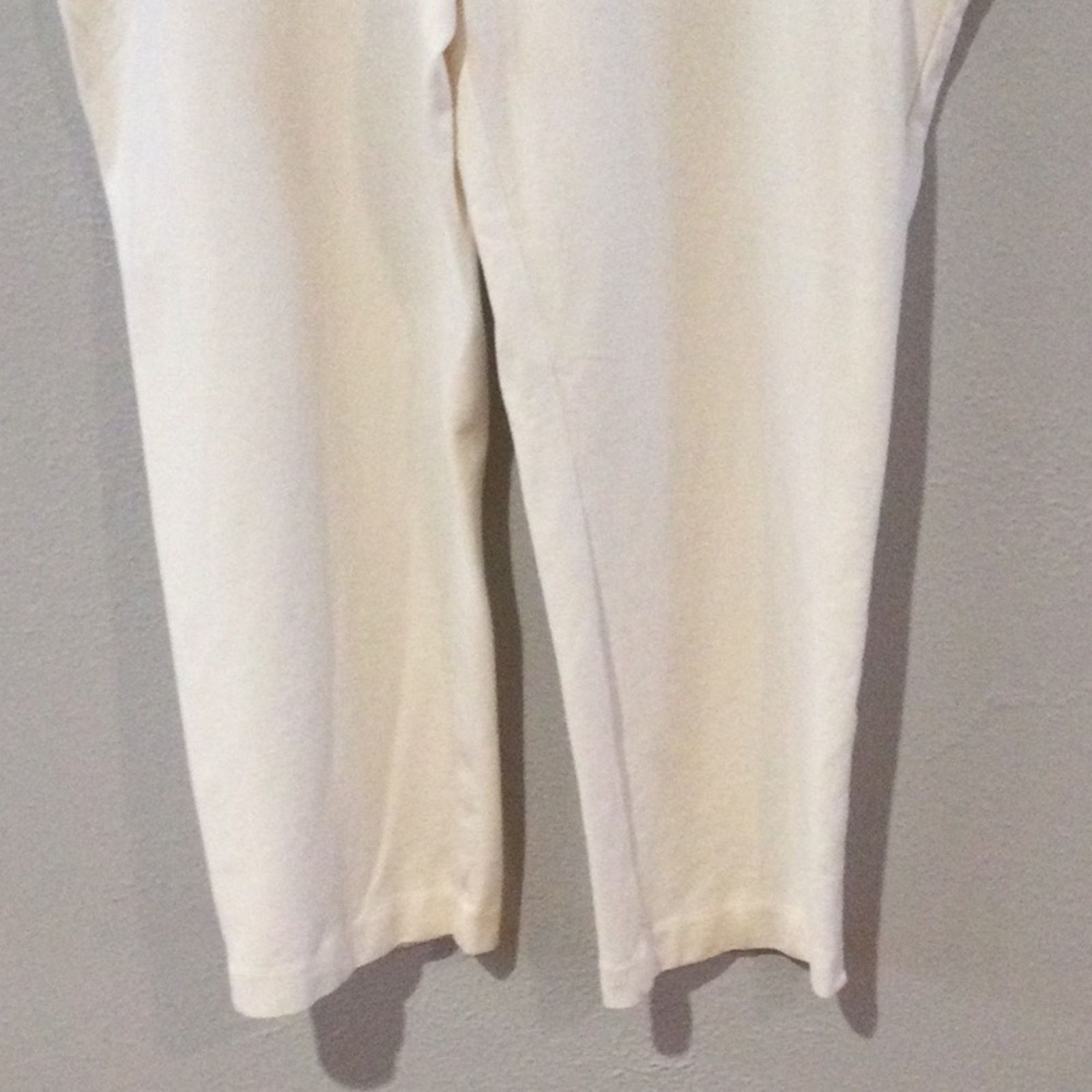 Chicos Fabulously Slimming by Chico's White Ankle Pant Sz 2.5/L/14 Size 36" / US 14 / IT 50 - 3 Thumbnail