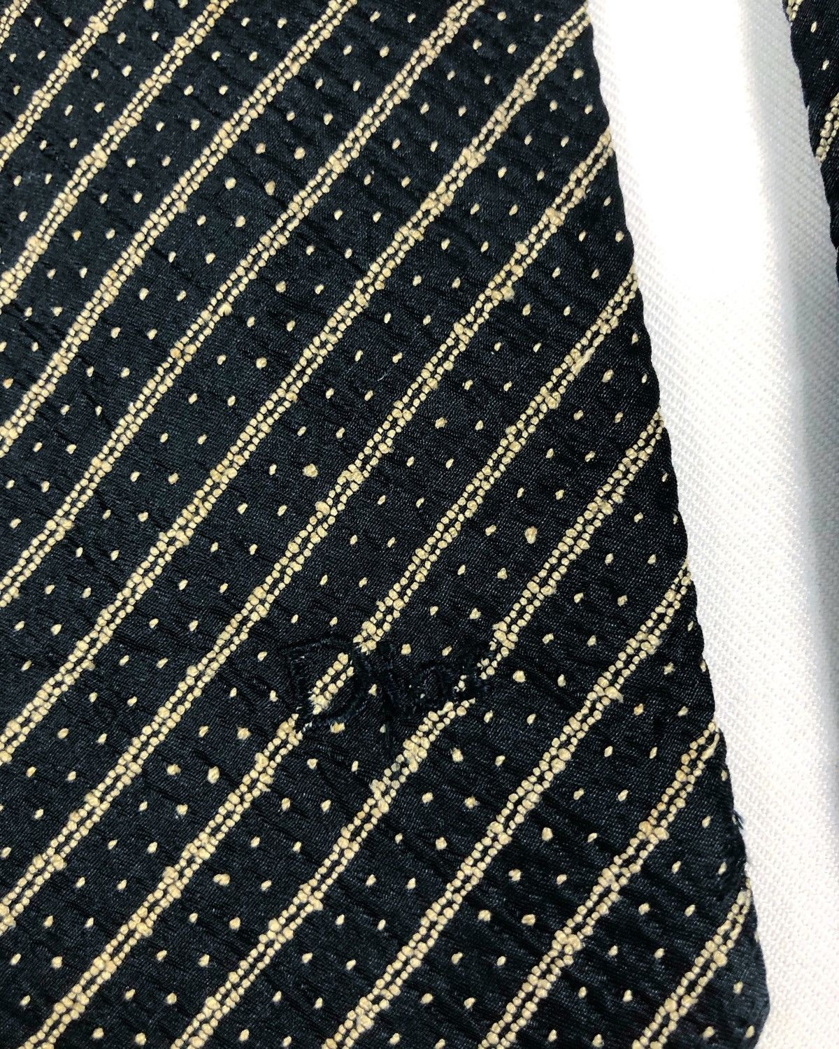 Christian Dior Monsieur Rare Vintage Christian Dior Monsieur Stripes Silk Tie Size ONE SIZE - 5 Thumbnail