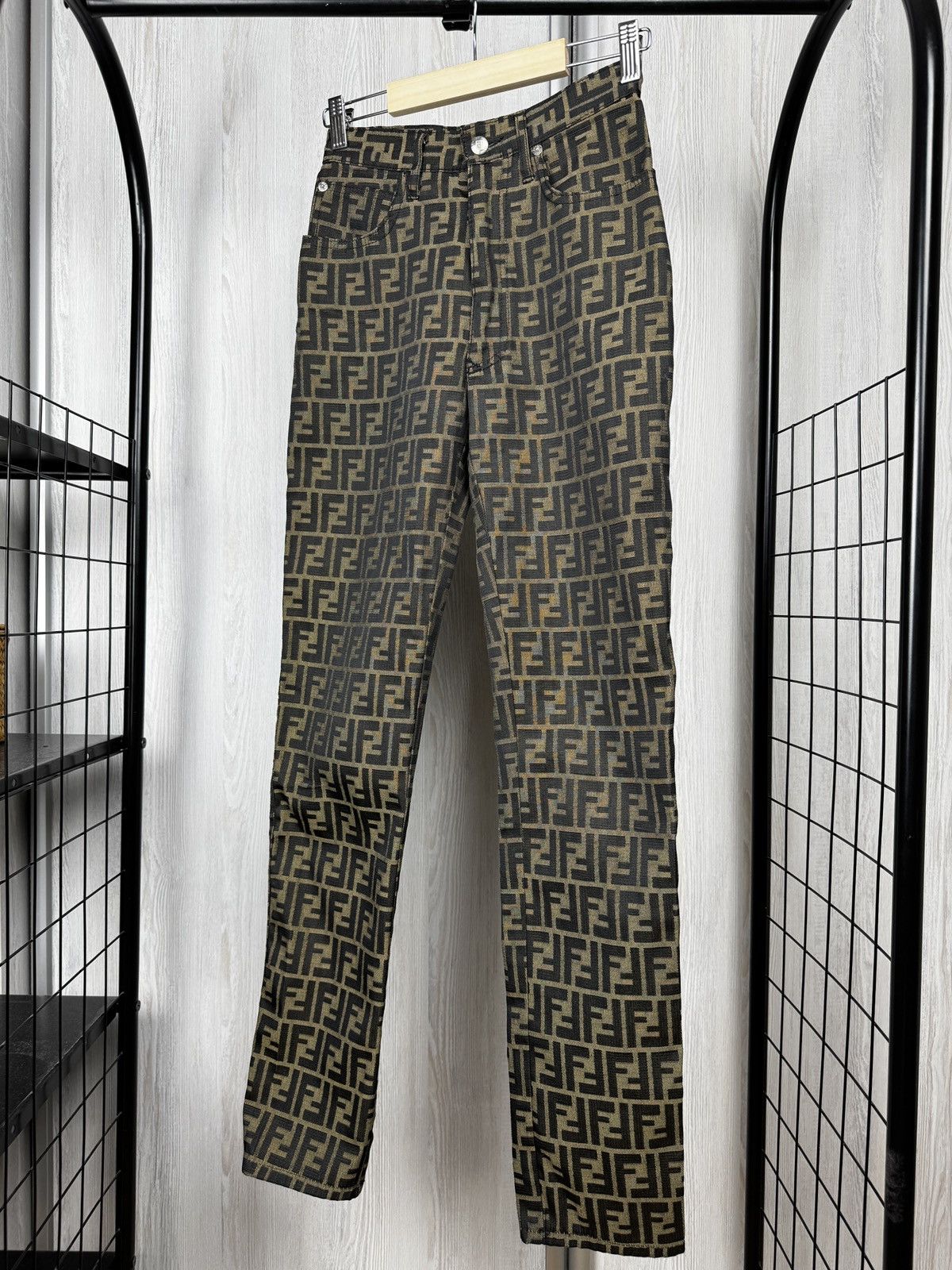 Fendi Fendi vintage Zucca FF monogram pants rare all over print Size 25" / US 0 / IT 36 - 6 Thumbnail