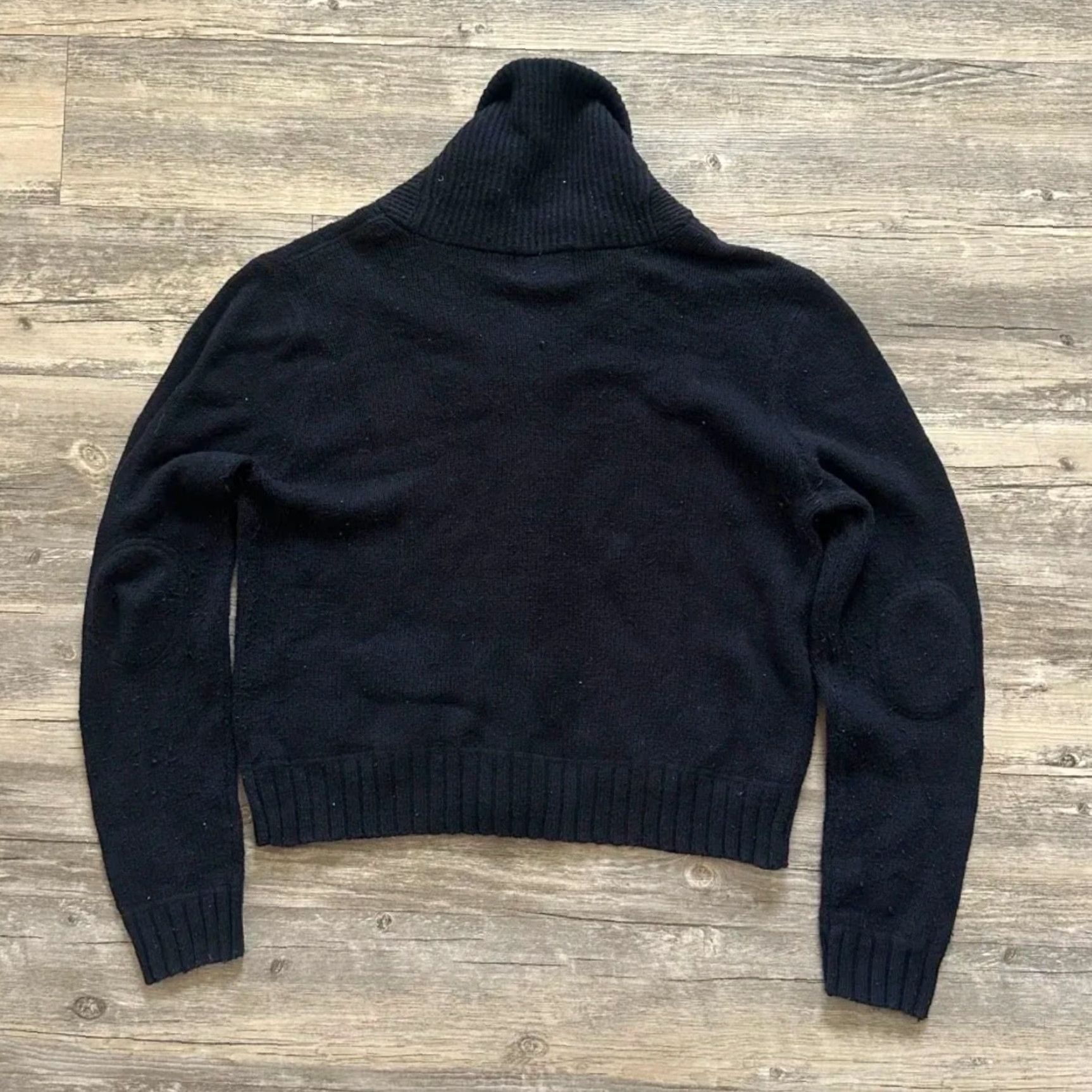 Vintage VINTAGE Ralph Lauren Polo Jeans Black Knit Cardigan Sweater XL Women Regular Size Black Knit Cardigan XL Womens Size XL / US 12-14 / IT 48-50 - 5 Thumbnail