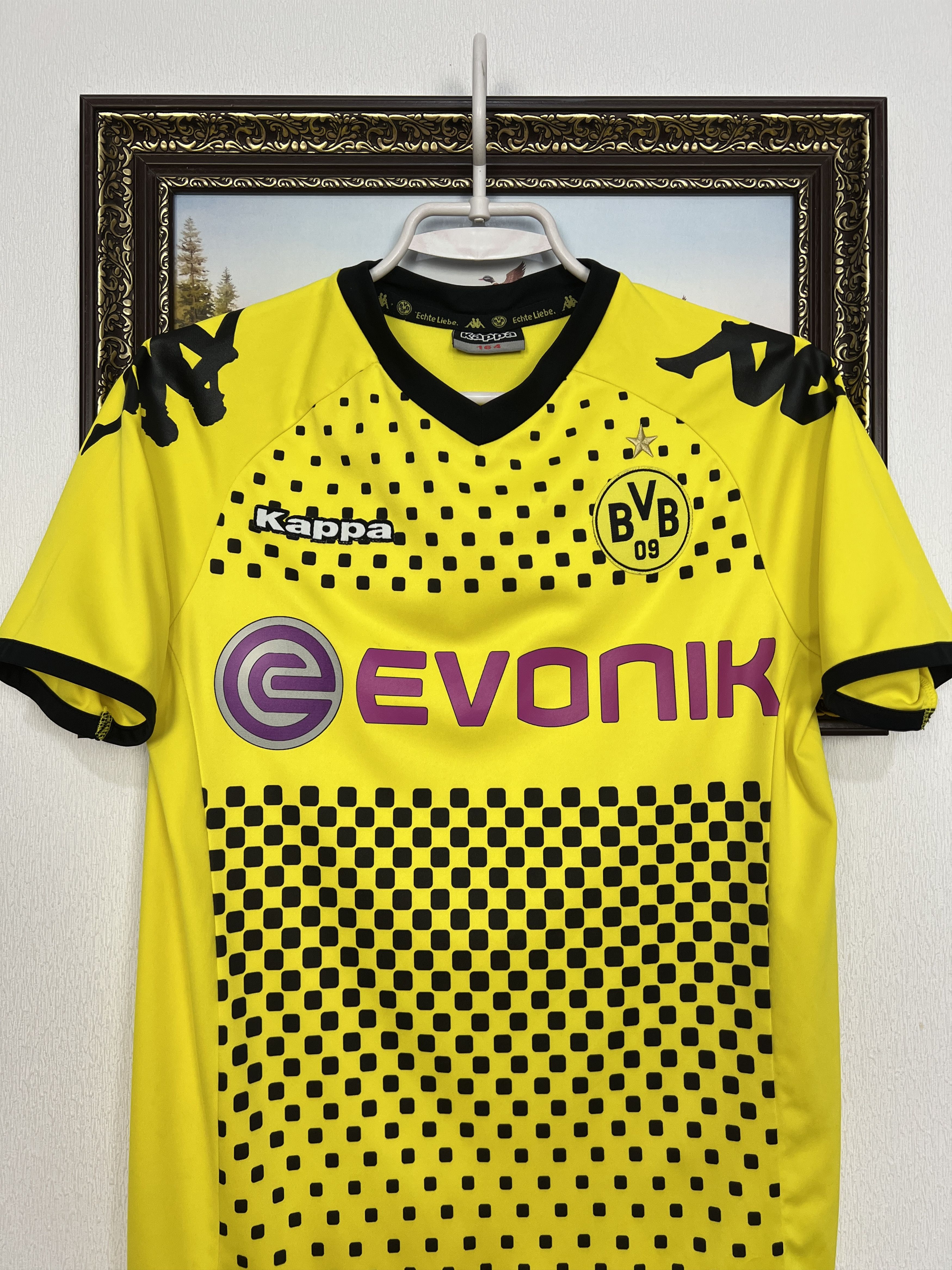 Kappa Borussia Dortmund football shirt Soccer Jersey Trikot BoysXL Size US XXS / EU 40 - 2 Thumbnail