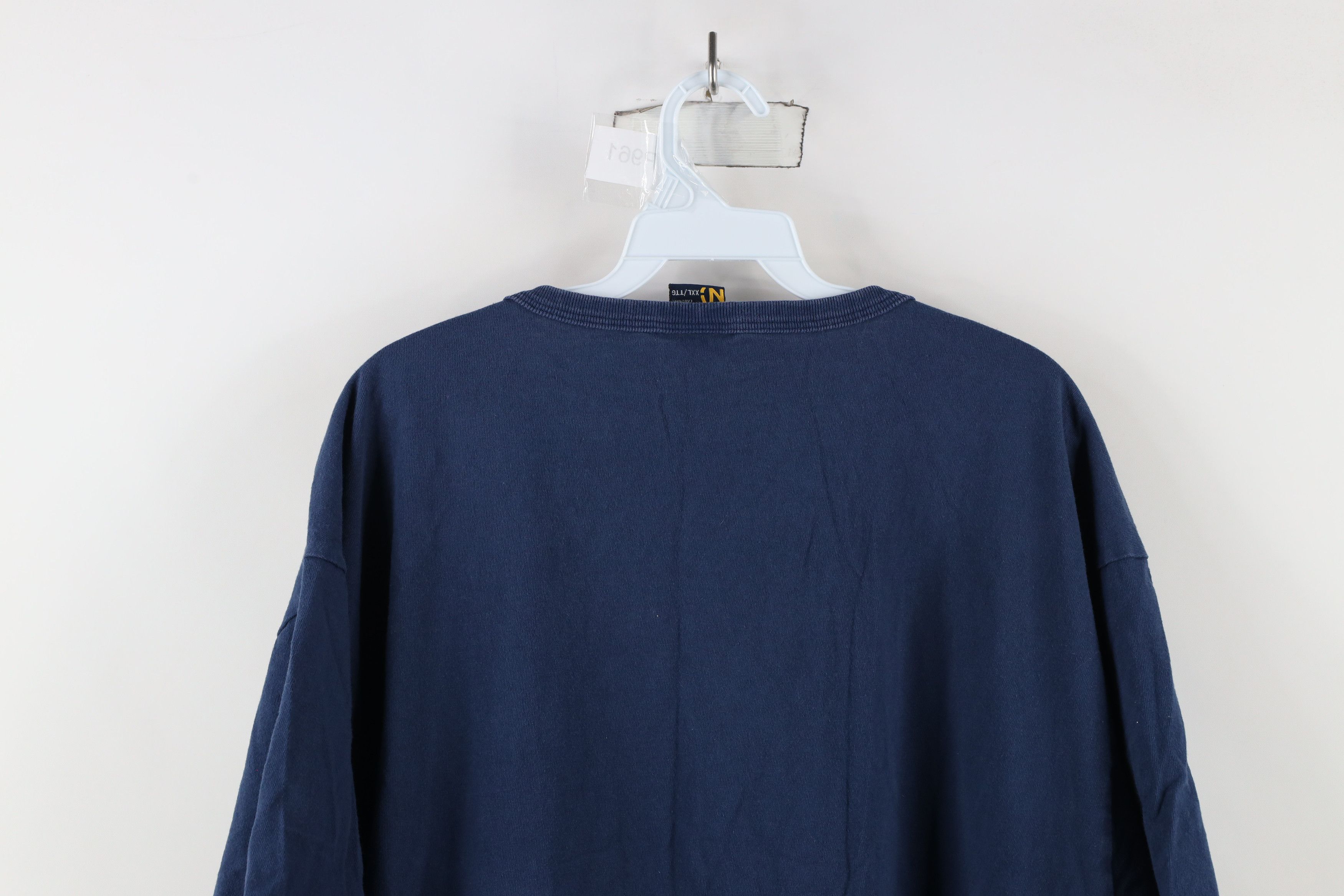 Nautica × Vintage Vintage 90s Nautica Out Deep Sea Supply Diving T-Shirt Blue Size US XXL / EU 58 / 5 - 11 Thumbnail