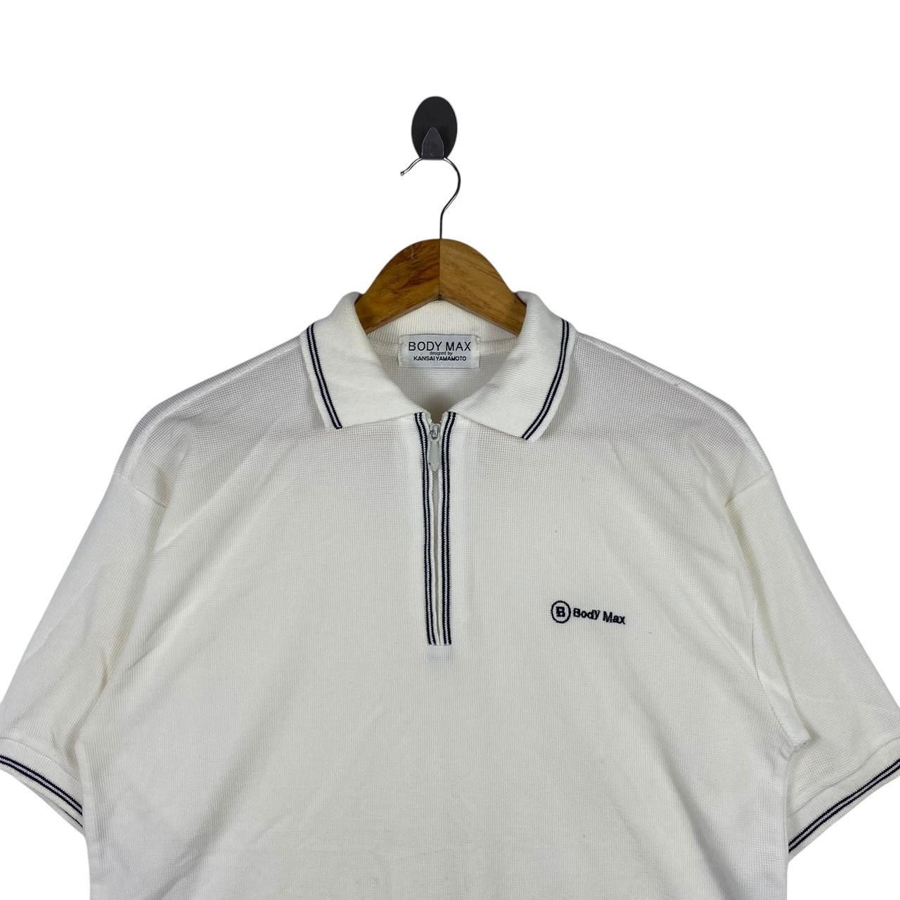 Kansai Yamamoto Vintage KANSAI YAMAMOTO Body Max Half Zipper Tee Shirt Polo Size US M / EU 48-50 / 2 - 2 Thumbnail