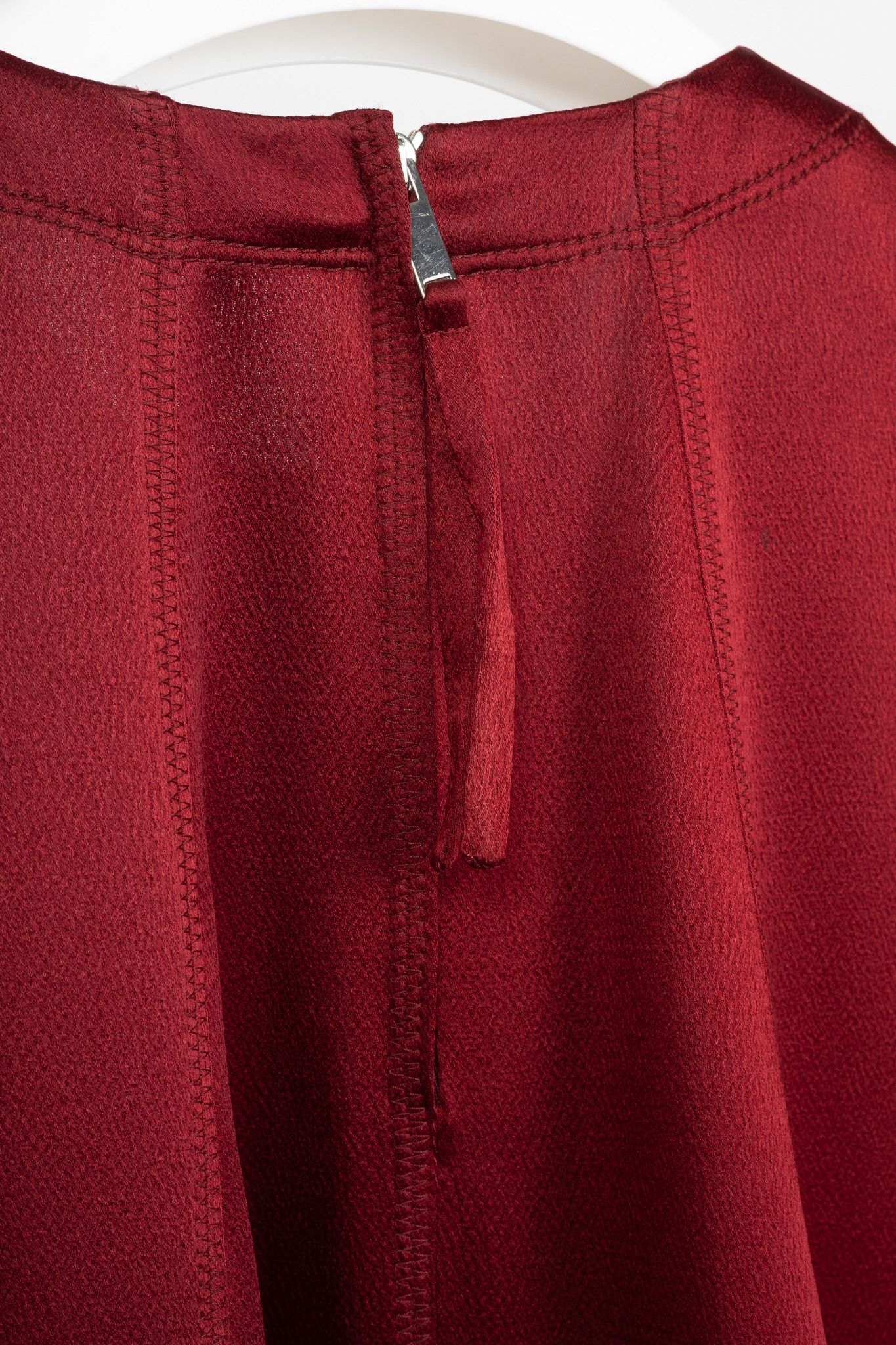 Valentino Valentino Red Envers-Satin Swing Dress Size M / US 6-8 / IT 42-44 - 7 Thumbnail