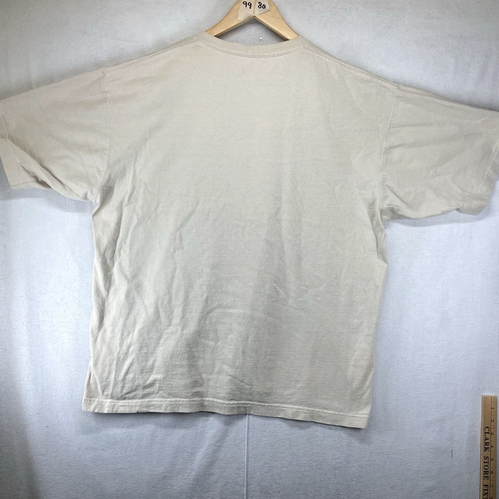 Carhartt Carhartt Mens T-Shirt Beige L Crew Neck Heavy Cotton Pockets Logo Embroidered Regular Fit Short Sleeve Solid 2010s Vintage: No Size US L / EU 52-54 / 3 - 2 Thumbnail