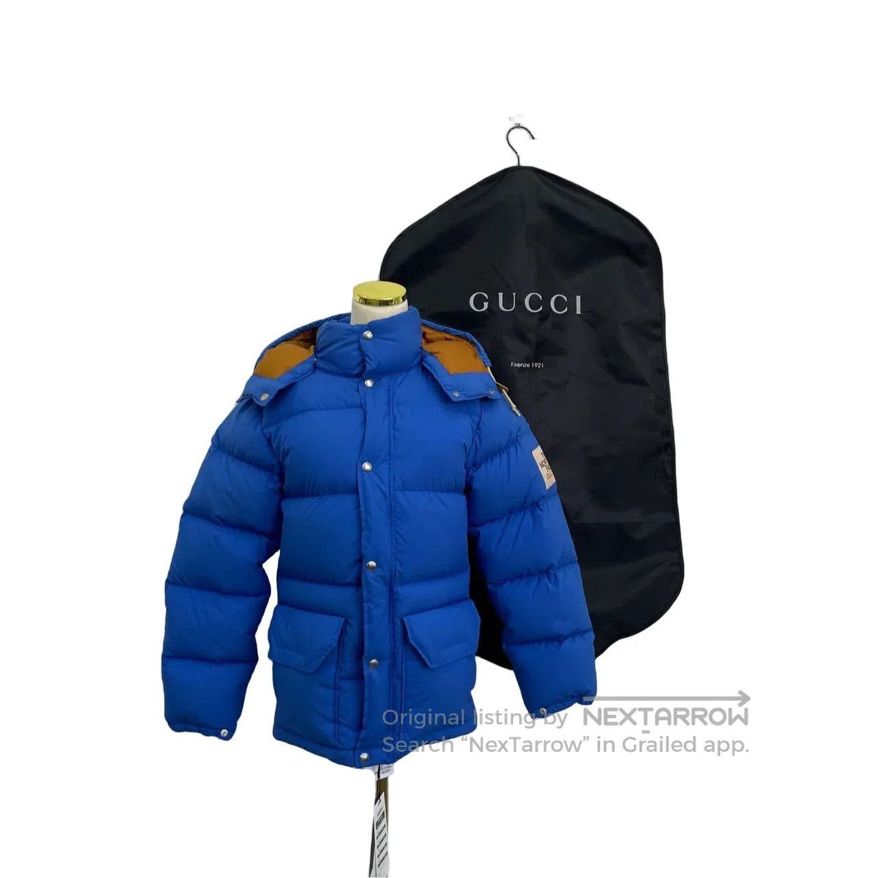 Gucci Gucci x The North Face Blue Down Jacket. Size XXS / US 00 / IT 34 - 7 Thumbnail