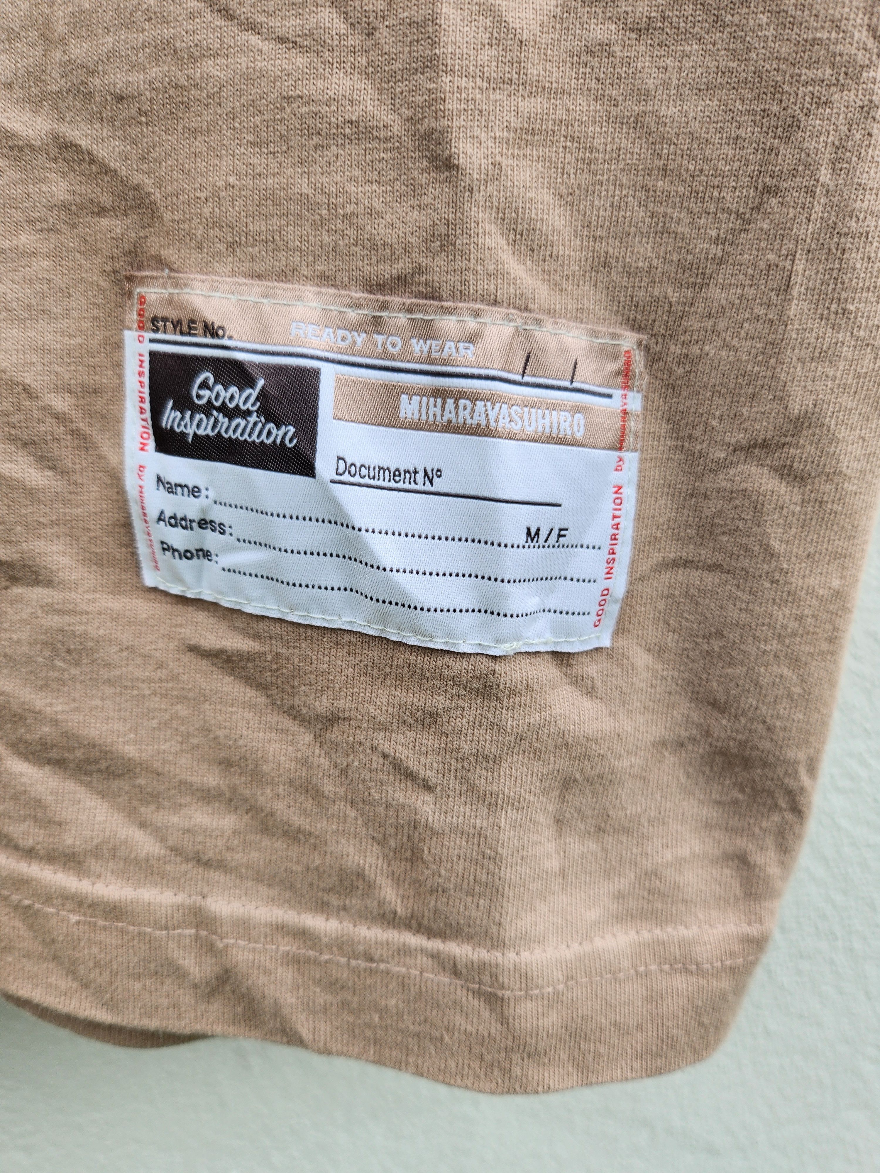 Japanese Brand 💥 MIHARAYASUHIRO X Good Inspiration Baggy AG T-Shirt Size US XL / EU 56 / 4 - 3 Thumbnail