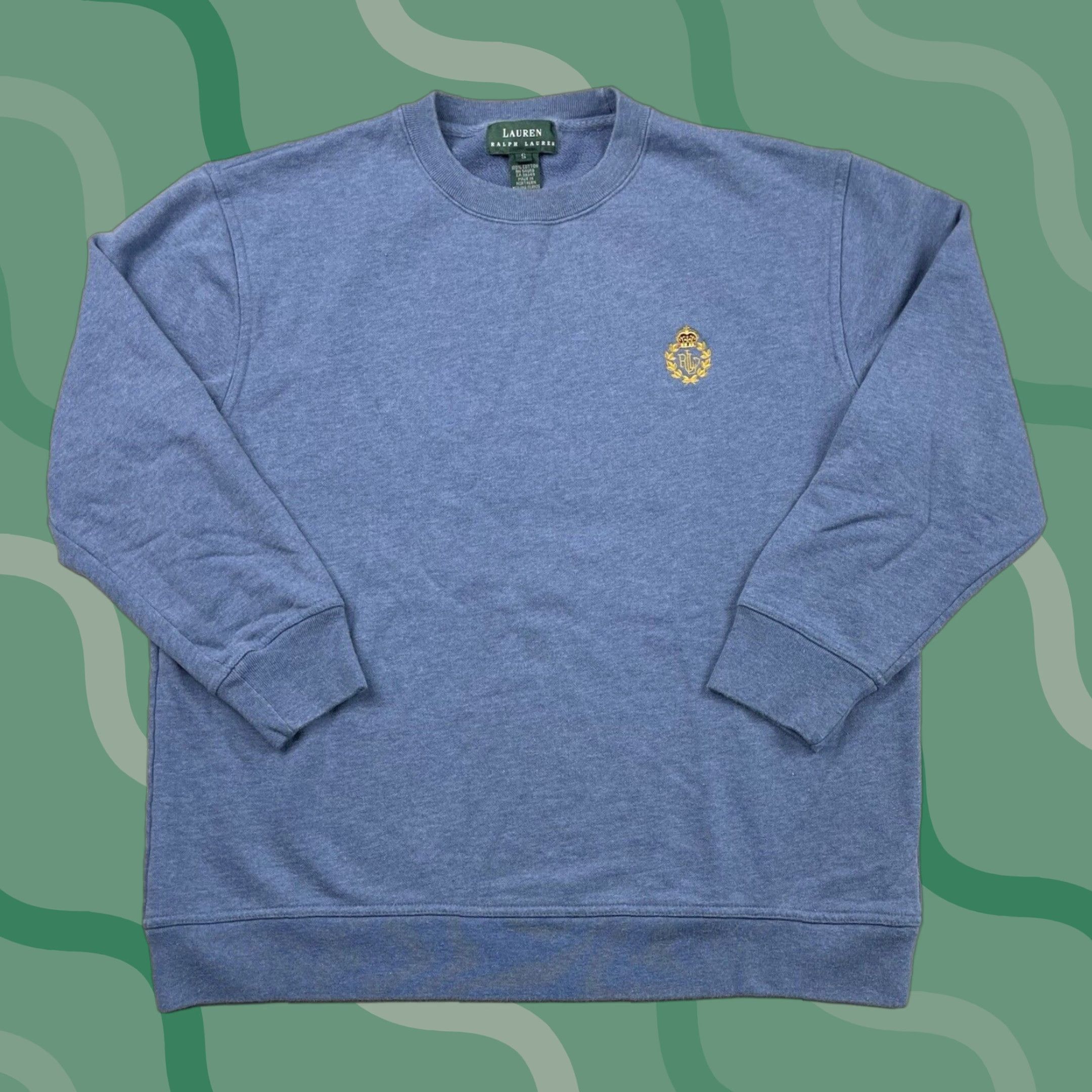 Ralph Lauren Ralph Lauren Sweatshirt Womens Crewneck Sz S Blue Crest Logo Pullover Size S / US 4 / IT 40 - 1 Thumbnail