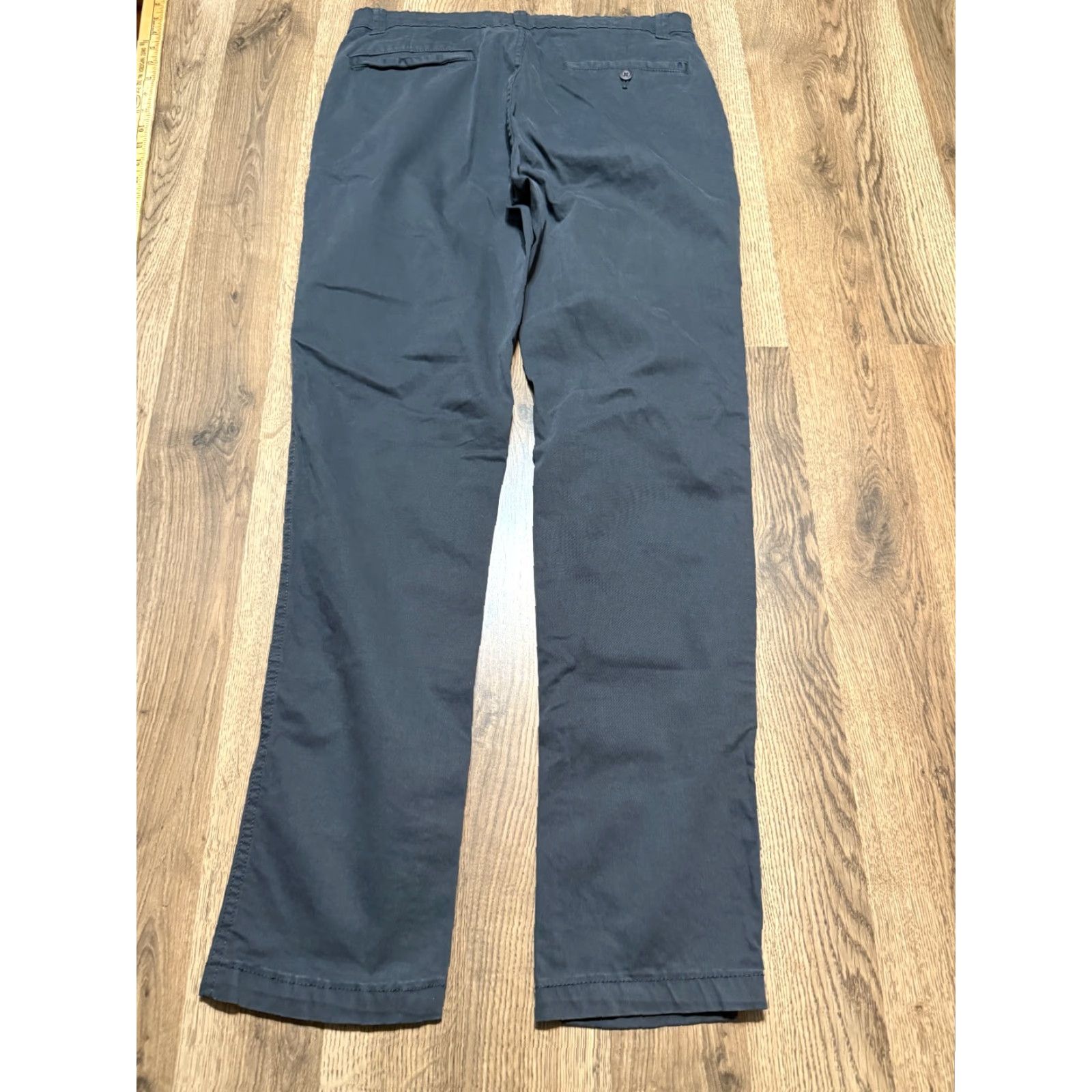 George George Jeans Men's 32x32 Gray Denim Slim Fit Mid Rise 5-Pocket Pockets Regular Inseam 32 - Straight Style Jeans Size US 32 / EU 48 - 2 Thumbnail