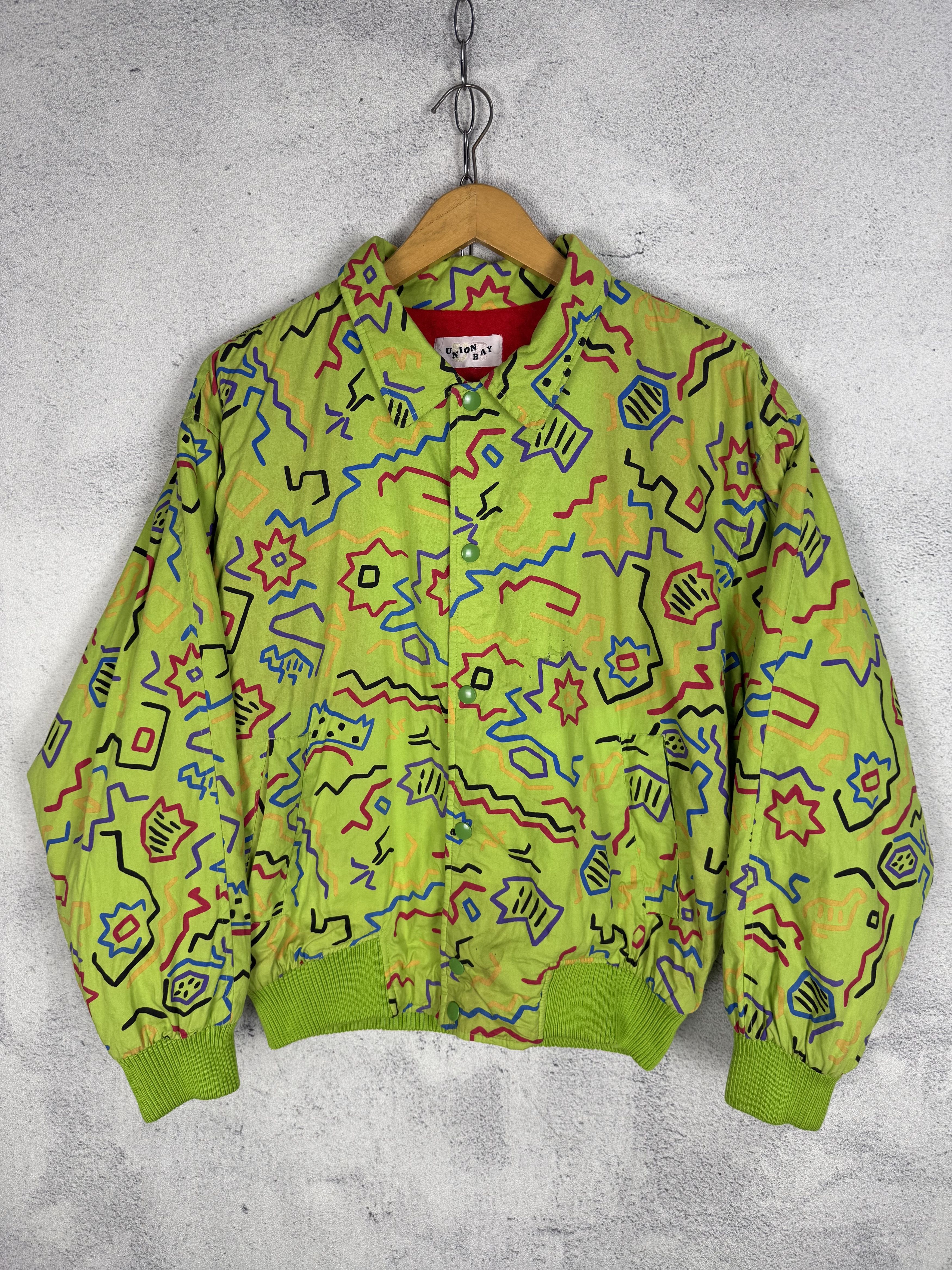 Vintage Vintage Union Bay 1058 All Over Print Jacket Full Printed Size US M / EU 48-50 / 2 - 3 Thumbnail