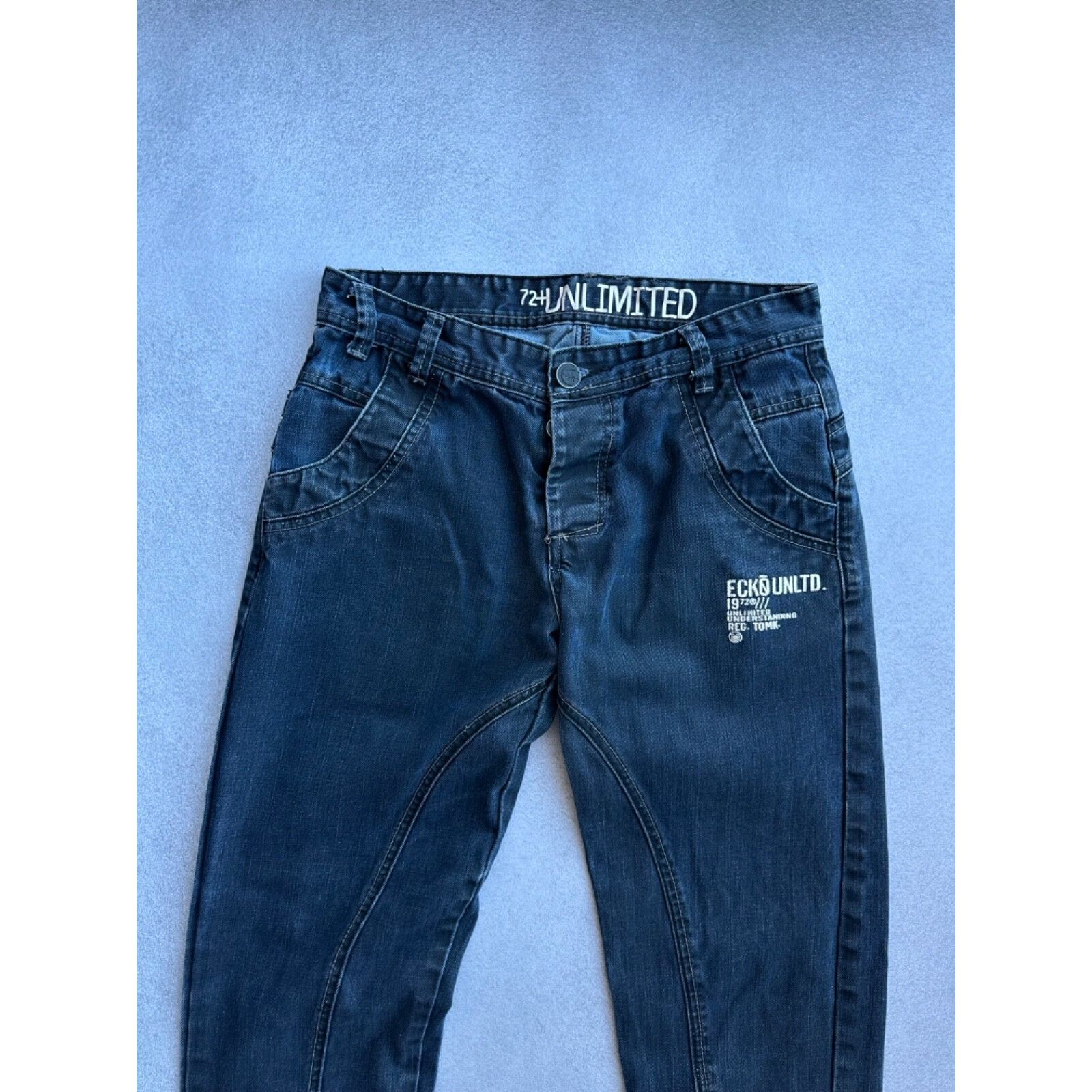 Ecko Unltd. VTG ECKo Unltd Buckle Back Japanese Jeans Size US 29 - 7 Thumbnail