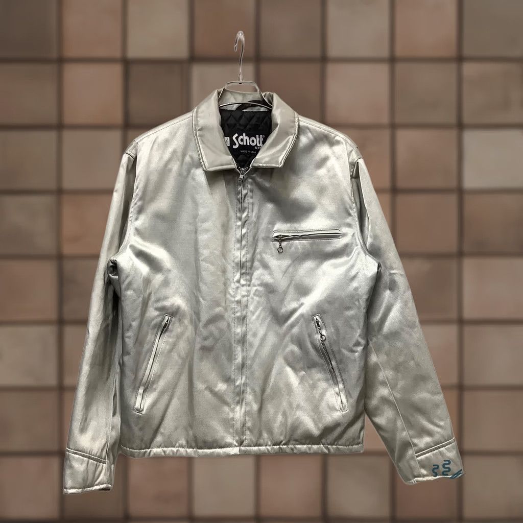 Schott Schott Jacket Men L Gray AT-038 Jacket Size US L / EU 52-54 / 3 - 1 Thumbnail