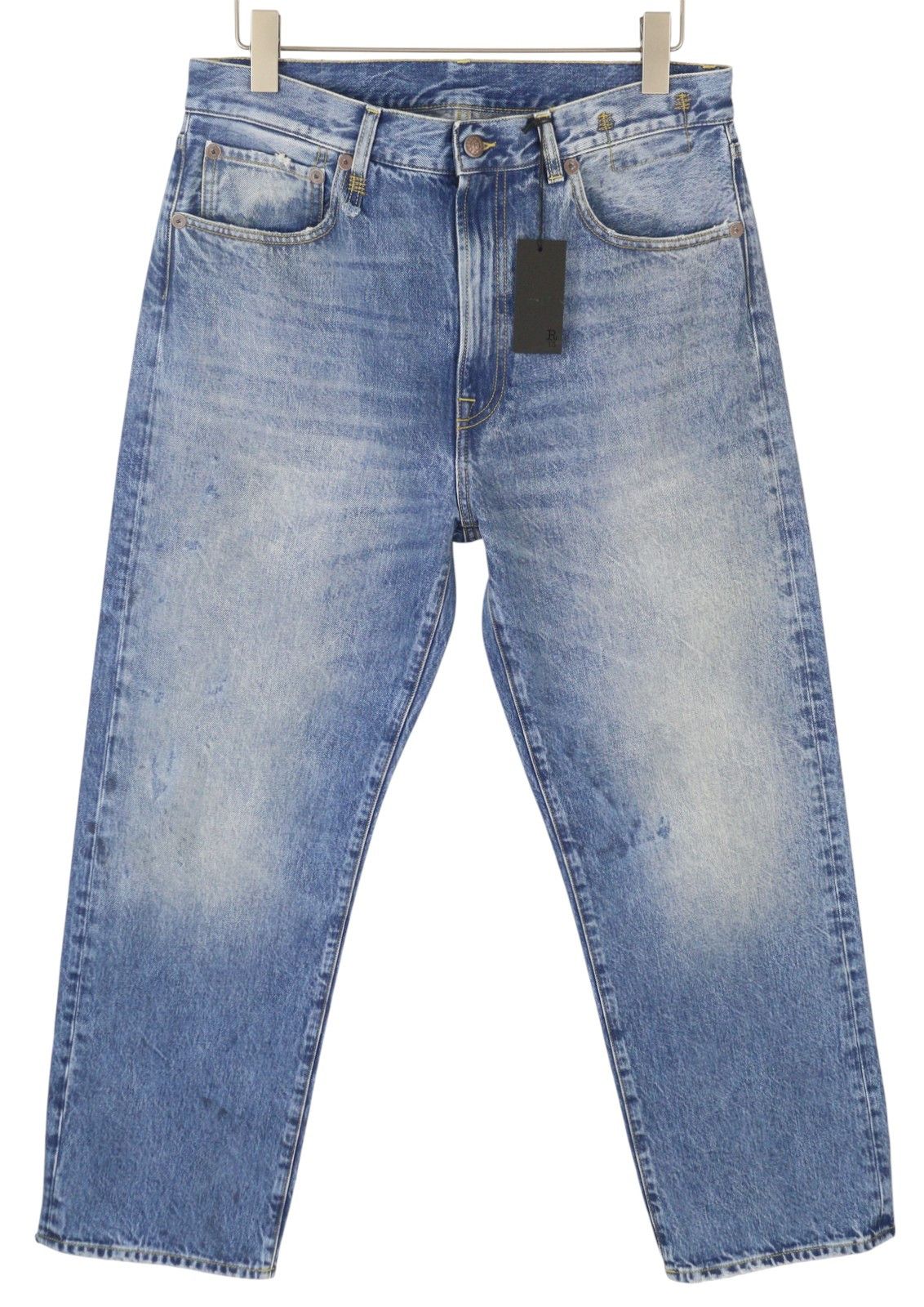 R13 CUFFED X-BF 29 Jasper Straight Whiskers Faded PF25 86659 Size 29" - 1 Thumbnail