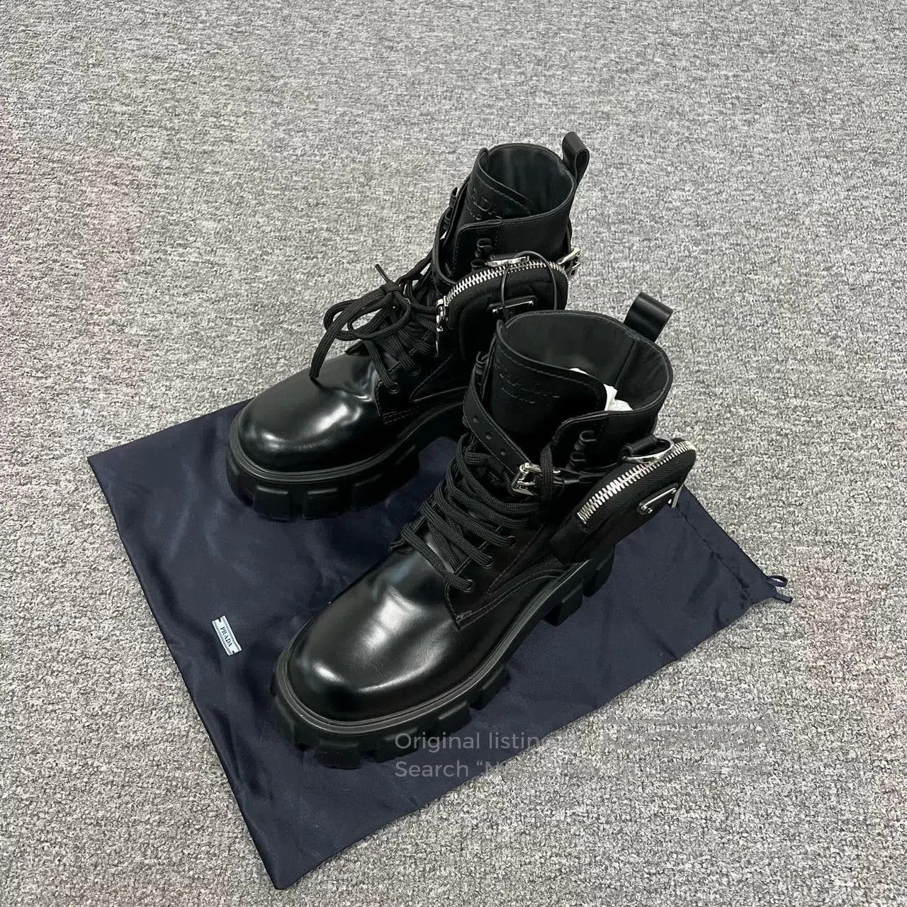 Prada PRADA Monolith Functional Martens Boots 37. Size US 6 / IT 36 - 1 Thumbnail