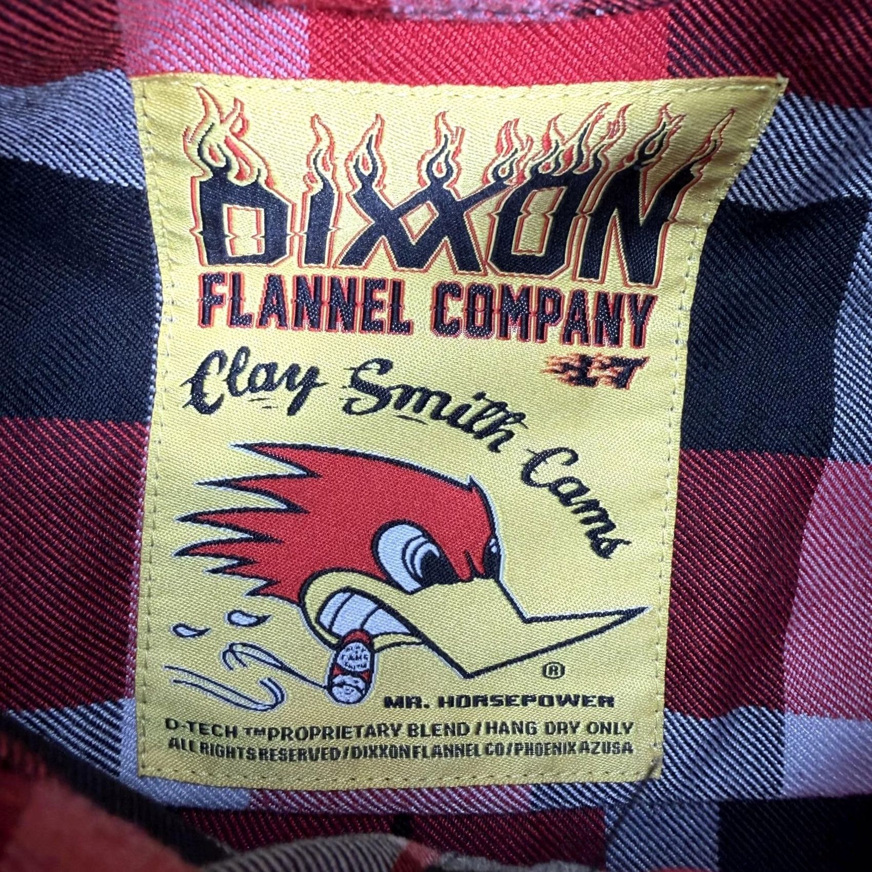 Vintage Dixxon Shirt Mens Large Tall Plaid Long Sleeve Button Up Flannel Clay Smith Cams Red Herritage Mr. Horsepower Moder Size US L / EU 52-54 / 3 - 2 Thumbnail