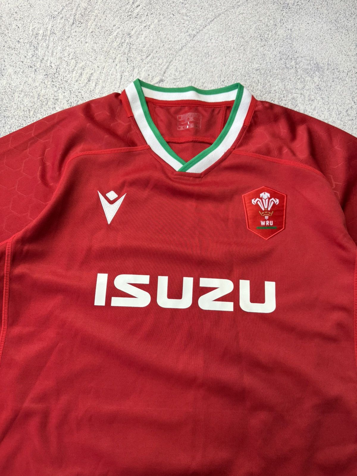 Vintage Wales Rugby Union Home Shirt 2020/2021 - Macron Jersey Red Size US L / EU 52-54 / 3 - 13 Thumbnail