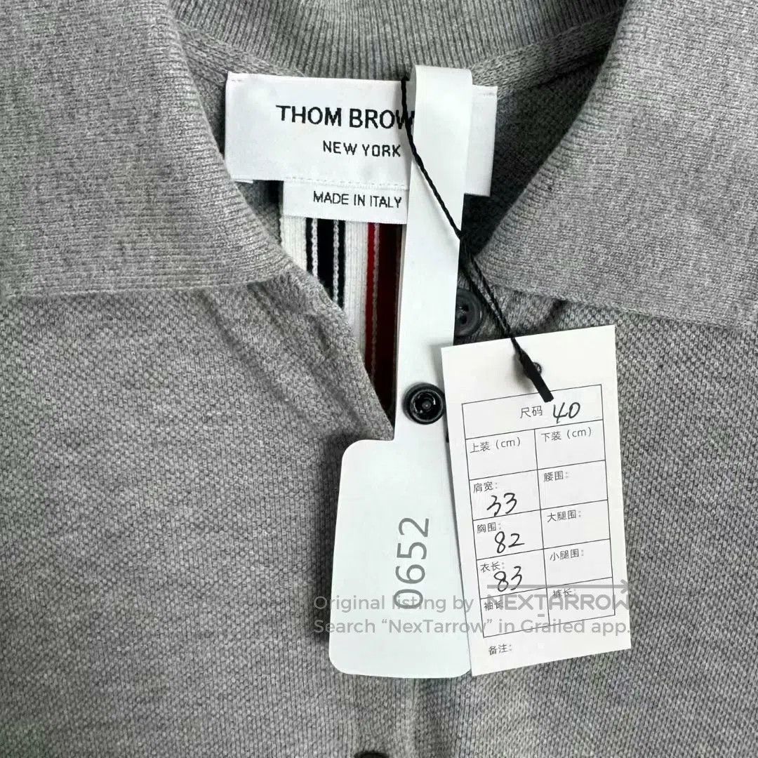Thom Browne thom browne logo striped dress in gray. Size M / US 6-8 / IT 42-44 - 2 Thumbnail