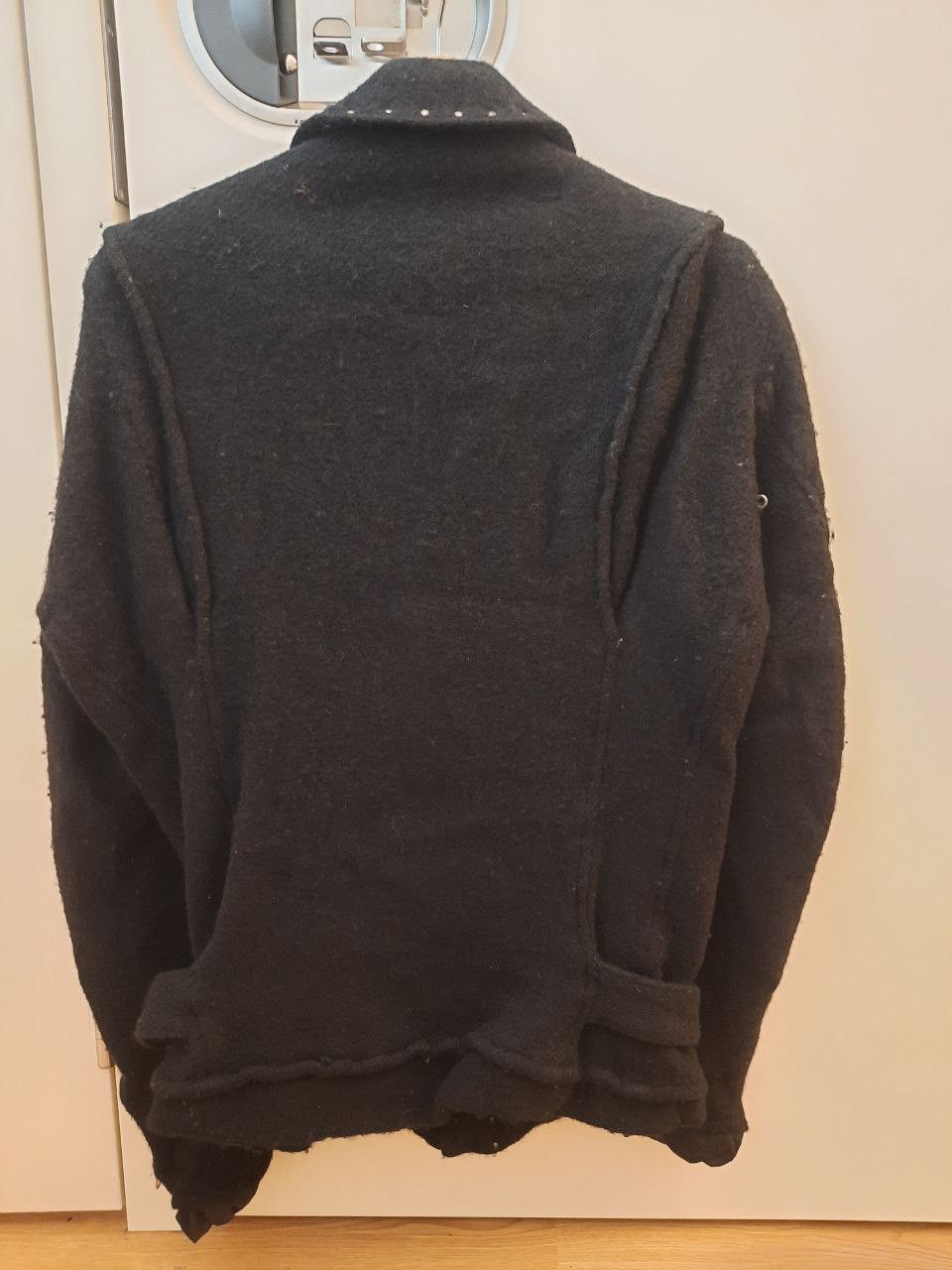 Junya Watanabe FW07 AW07 Boiled Milled Wool Studded Zip Biker Jacket Size US S / EU 44-46 / 1 - 2 Thumbnail