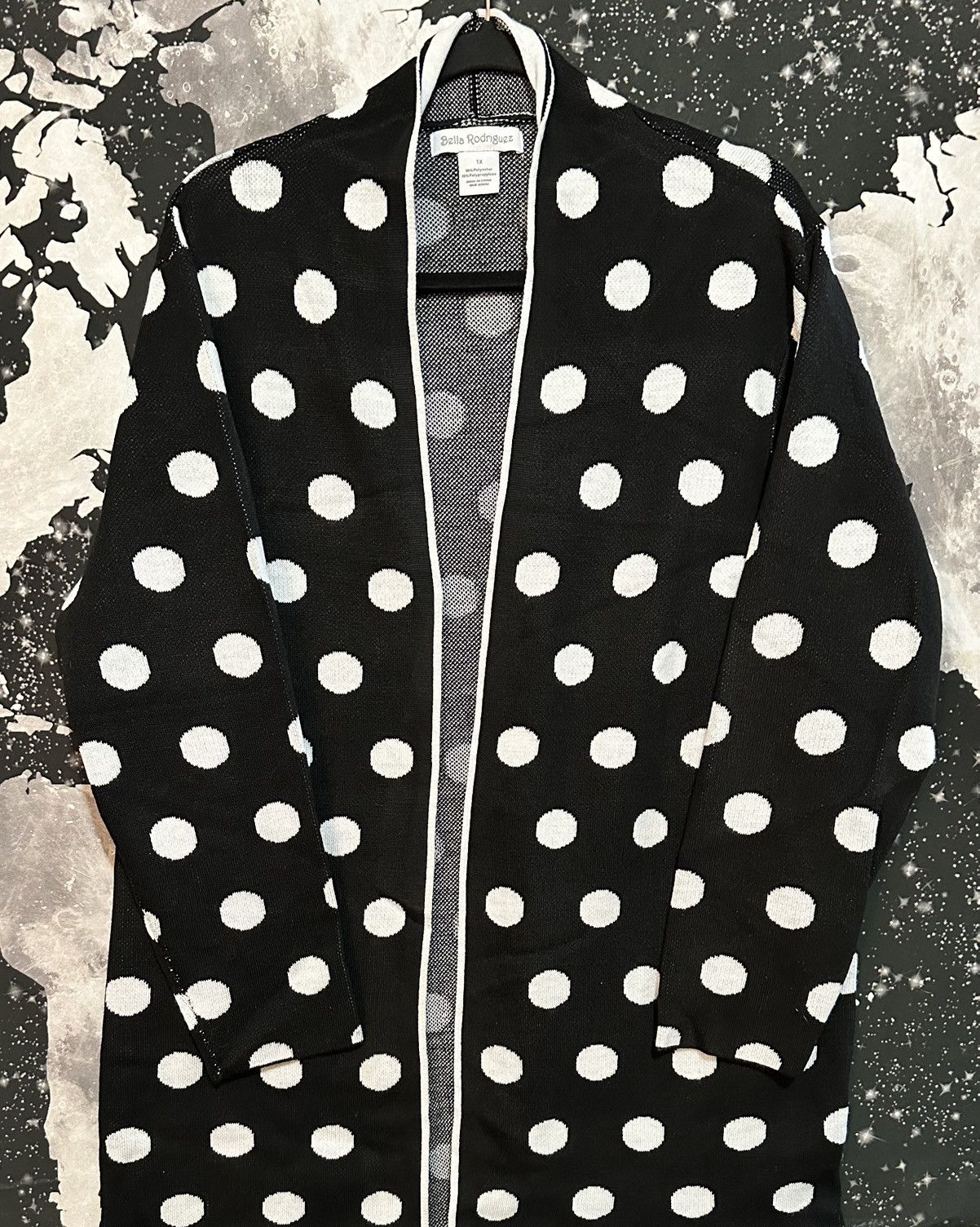 Other Bella Rodriguez Polka Dot Cardigan Sweater Size XL / US 12-14 / IT 48-50 - 1 Thumbnail