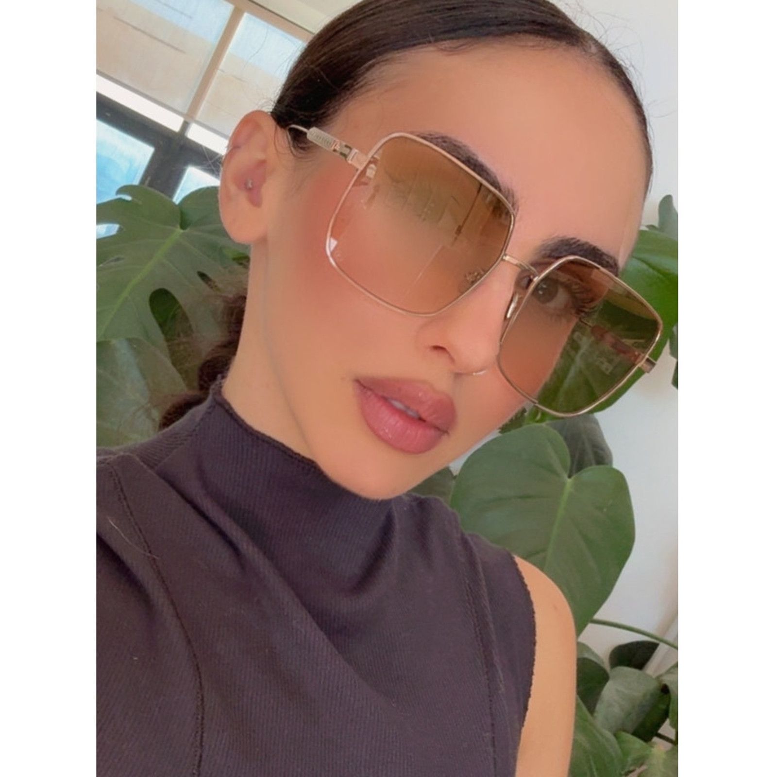 Dior NEW Dior DiorCannage S1U Sunglasses in Rose Gold Mirror Size ONE SIZE - 1 Thumbnail