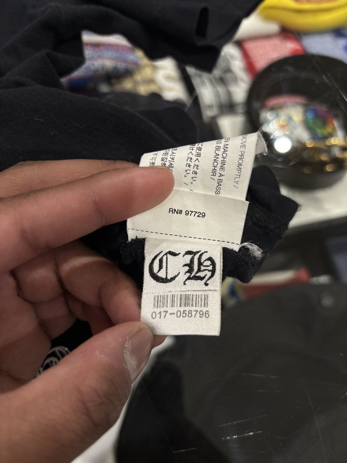 Chrome Hearts Chrome Hearts Eye Chart Tee Black Size US S / EU 44-46 / 1 - 11 Thumbnail