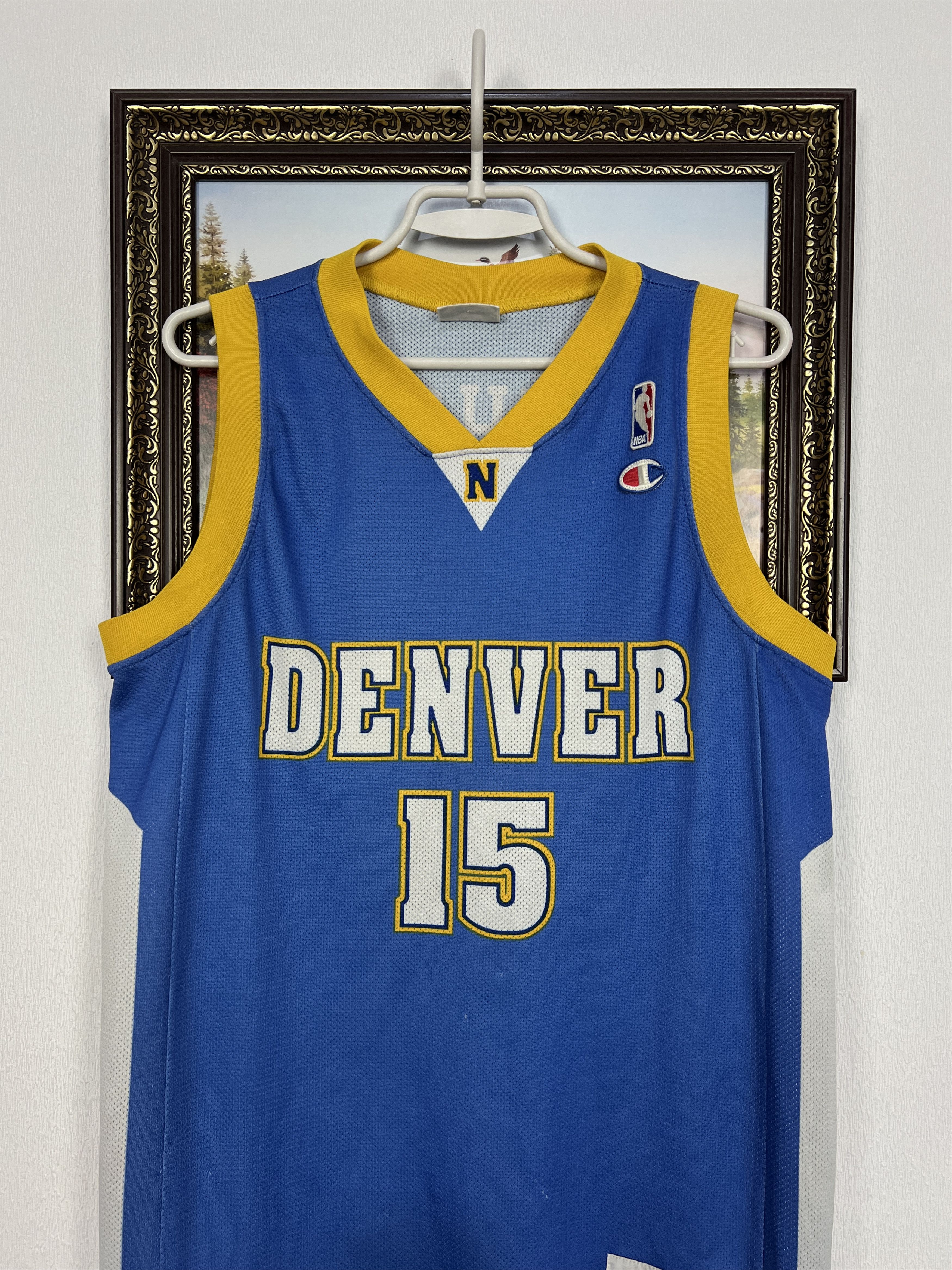 Champion Vintage 90's Champion Denver Nuggets #15 Anthony NBA Jersey Size US M / EU 48-50 / 2 - 2 Thumbnail