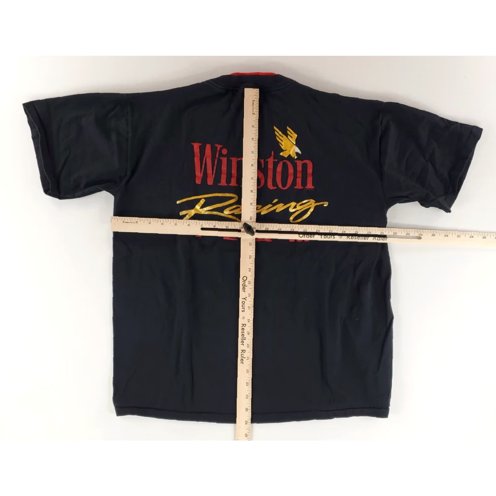 Vintage VINTAGE Winston Racing T-Shirt Short Sleeve Black XL Mens Made USA Size US XL / EU 56 / 4 - 8 Thumbnail